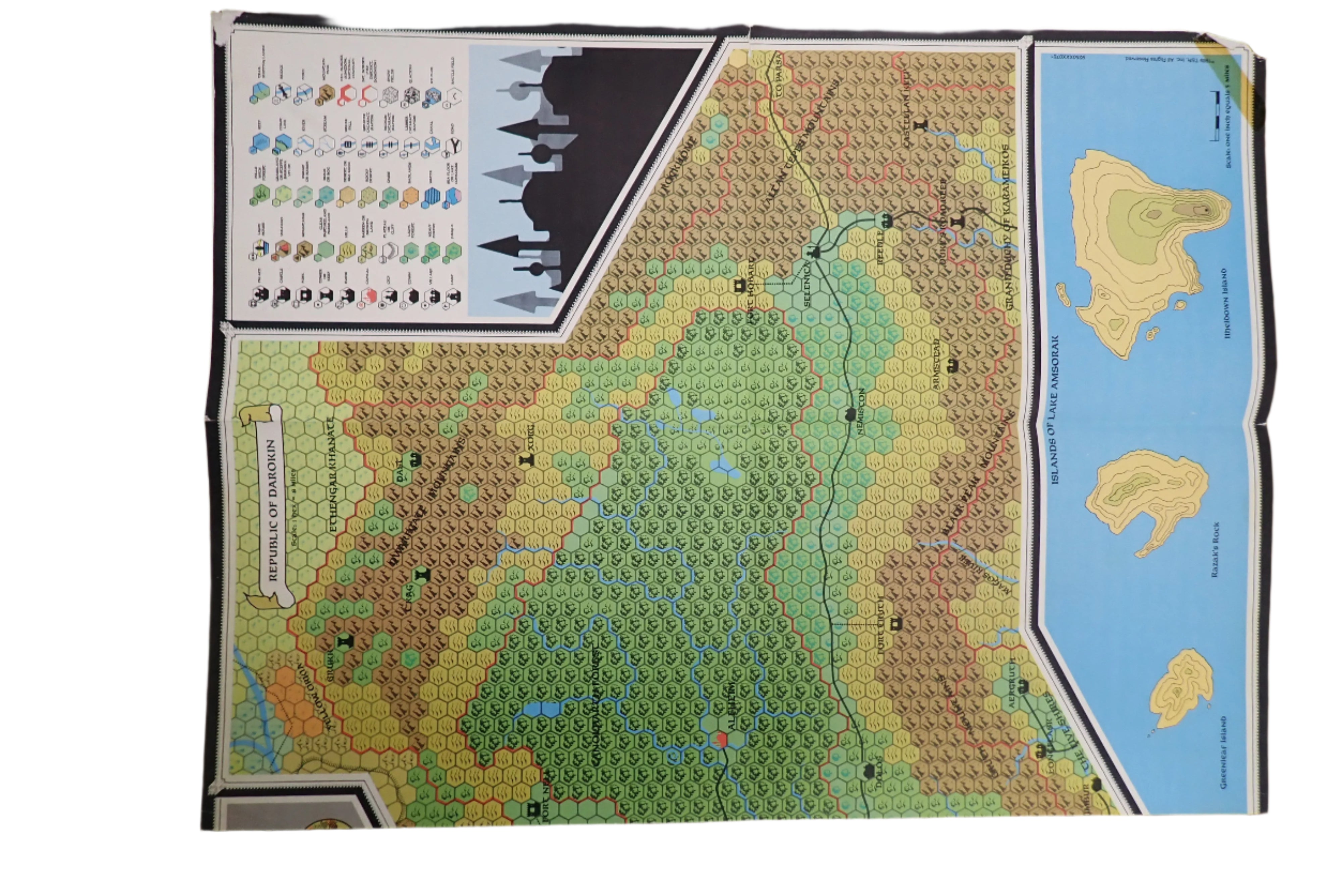 D&D Gazetteer Book One: The Dungeon Master's Sourcebook + Two Maps (USED)