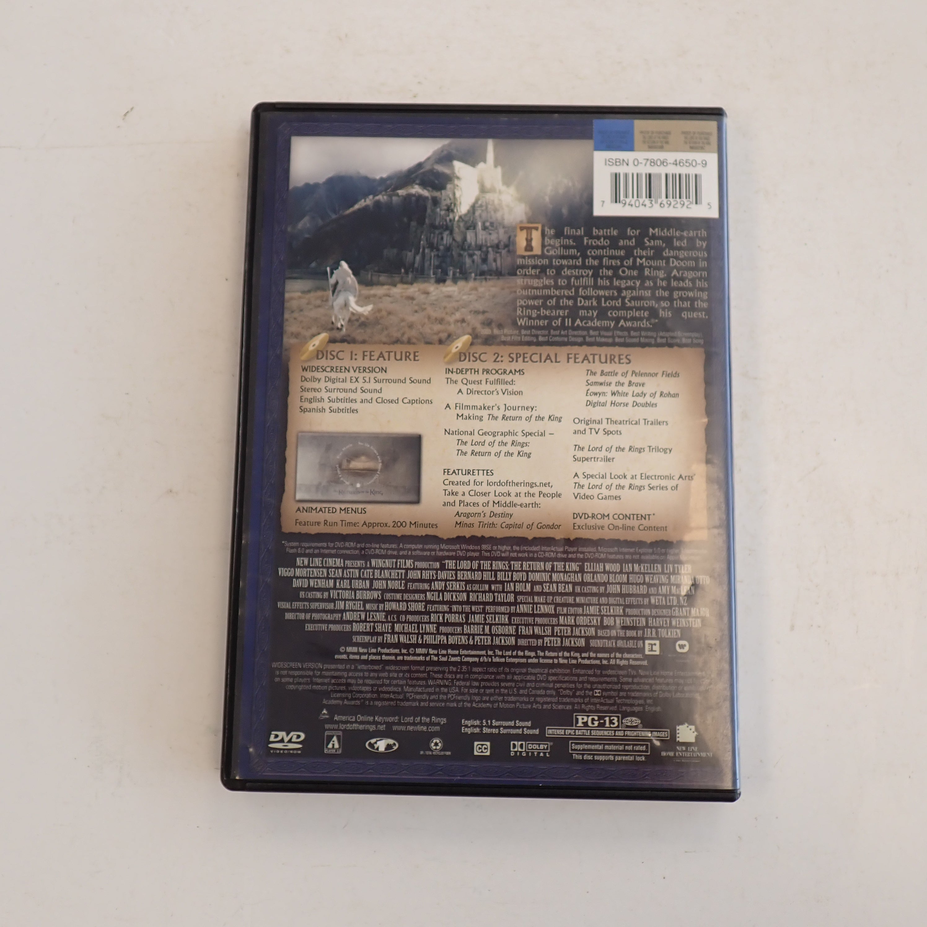 The Lord of the Rings: The Return of the King - DVD