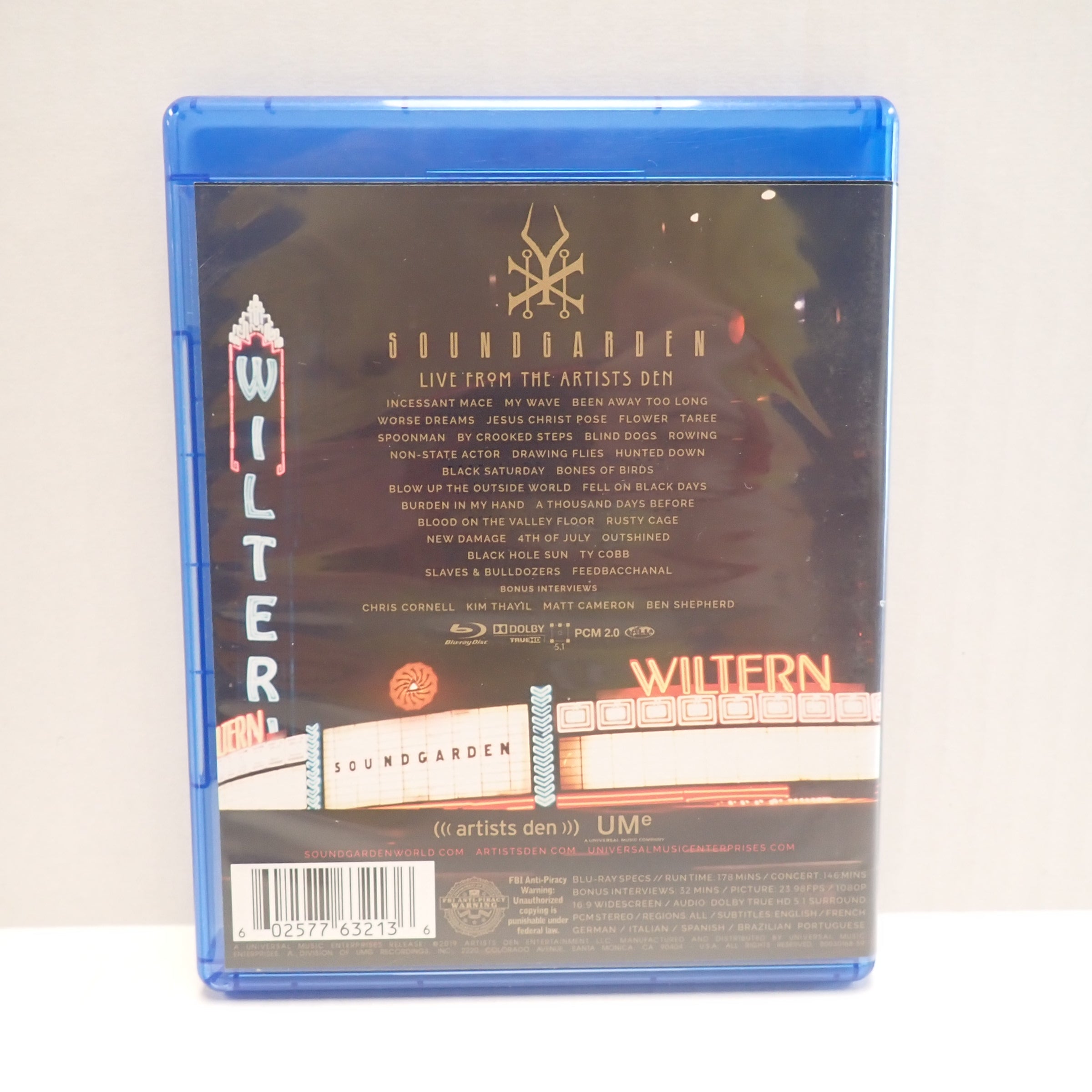 Soundgarden Live From The Artists Den - Blu-Ray [Pre-Owned]