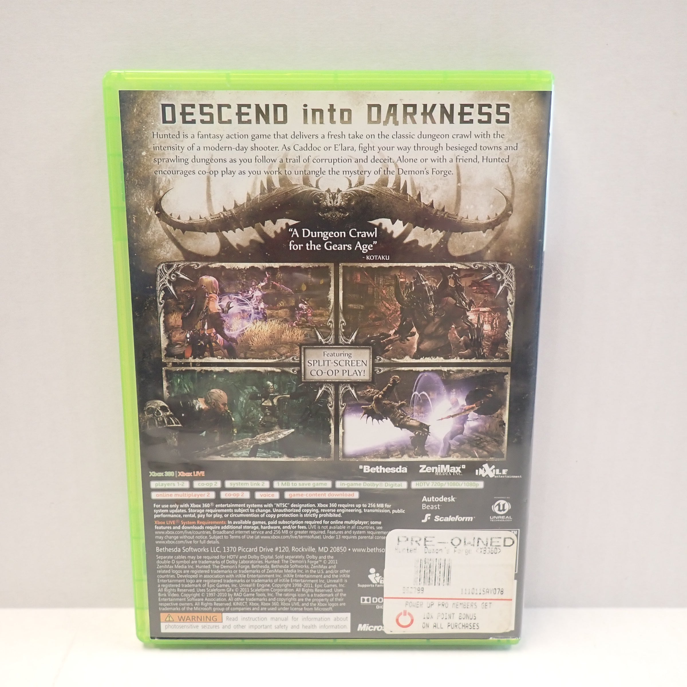 Hunted The Demon's Forge - Xbox 360