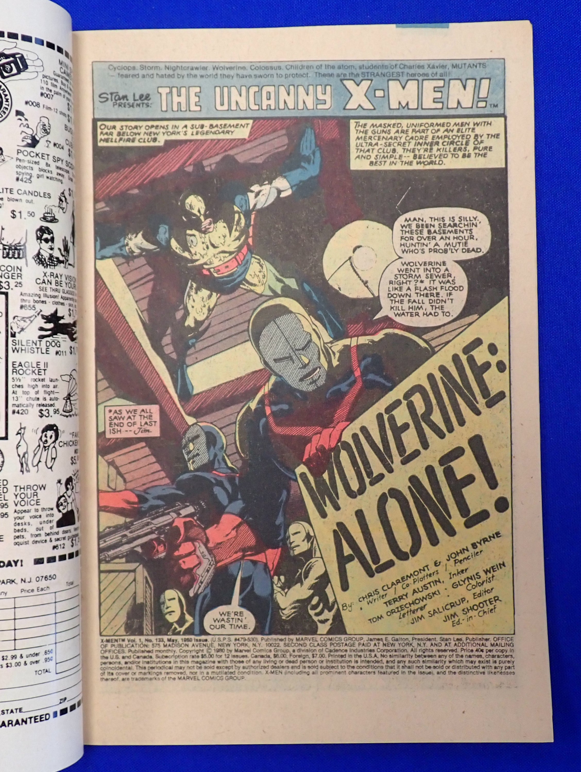 Uncanny X-Men #133 (1980) - FN+ (6.5) - 1st Solo Wolverine Cover