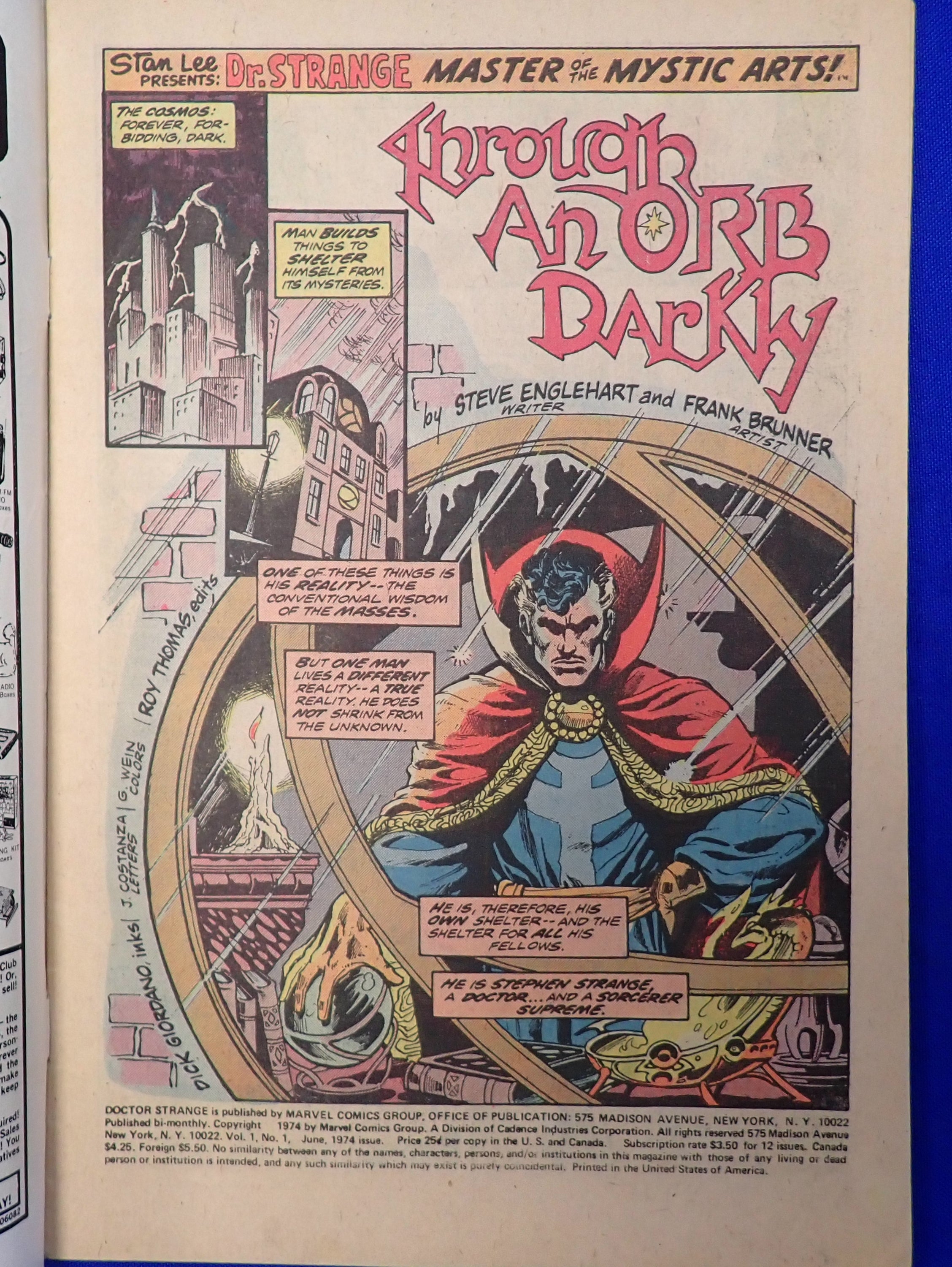 Doctor Strange #1 (1974) - FN (6.0) - 1st Solo Series