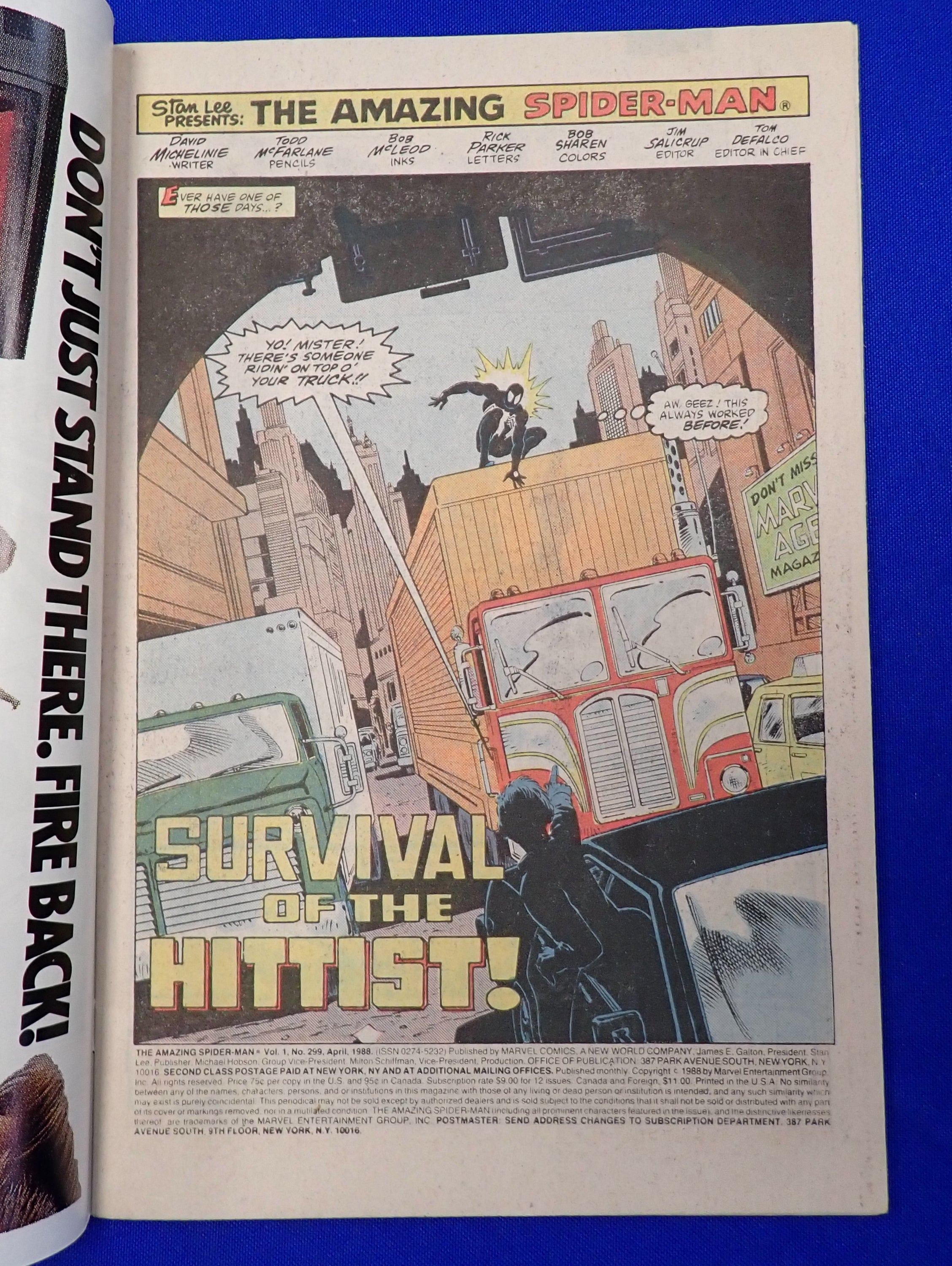 Amazing Spider-Man #299 (1988) - FN (6.0) - Venom Cameo
