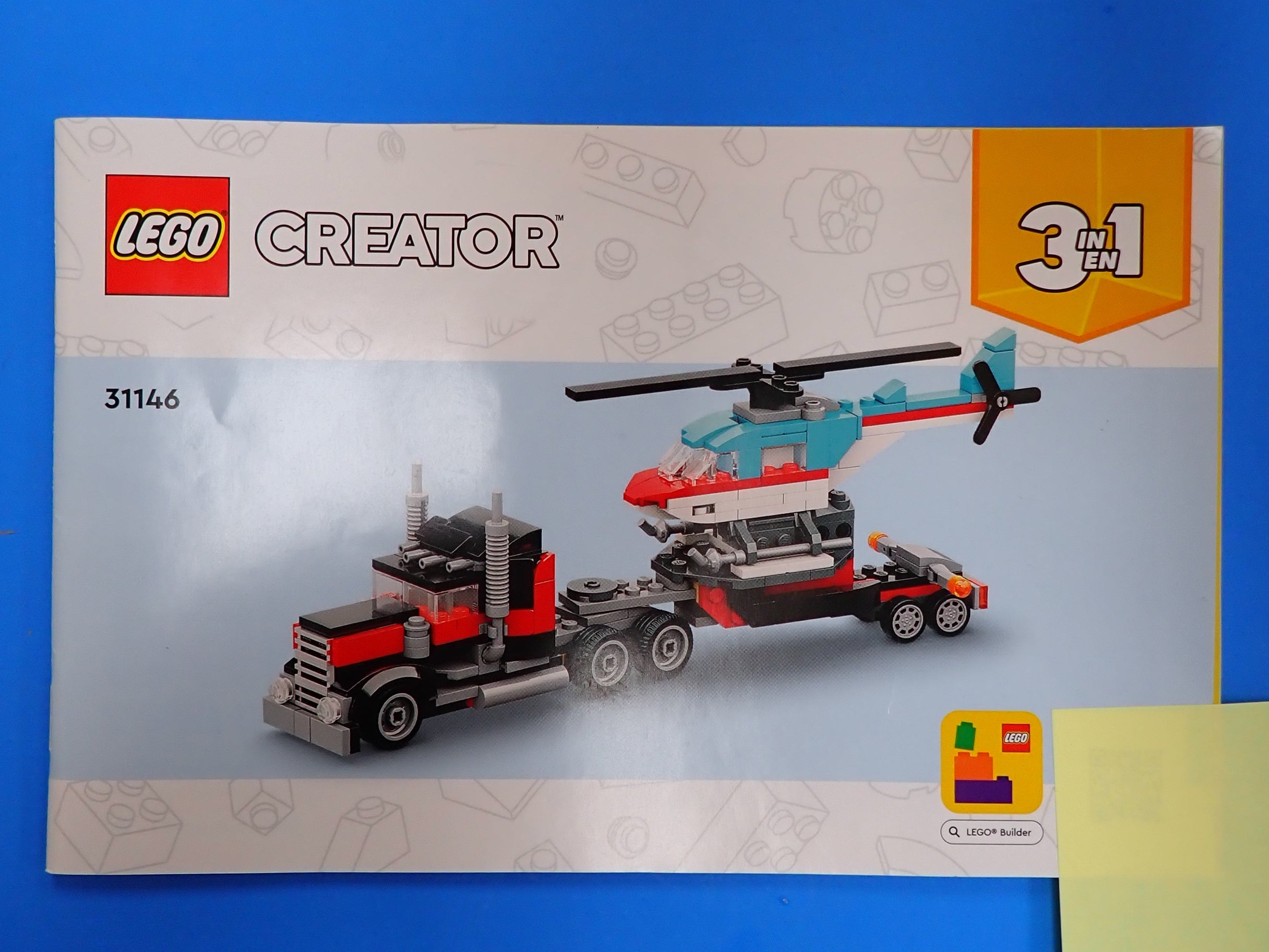 LEGO Flatbed Truck with Helicopter 3 in 1 [Loose]
