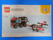 LEGO Flatbed Truck with Helicopter 3 in 1 [Loose]