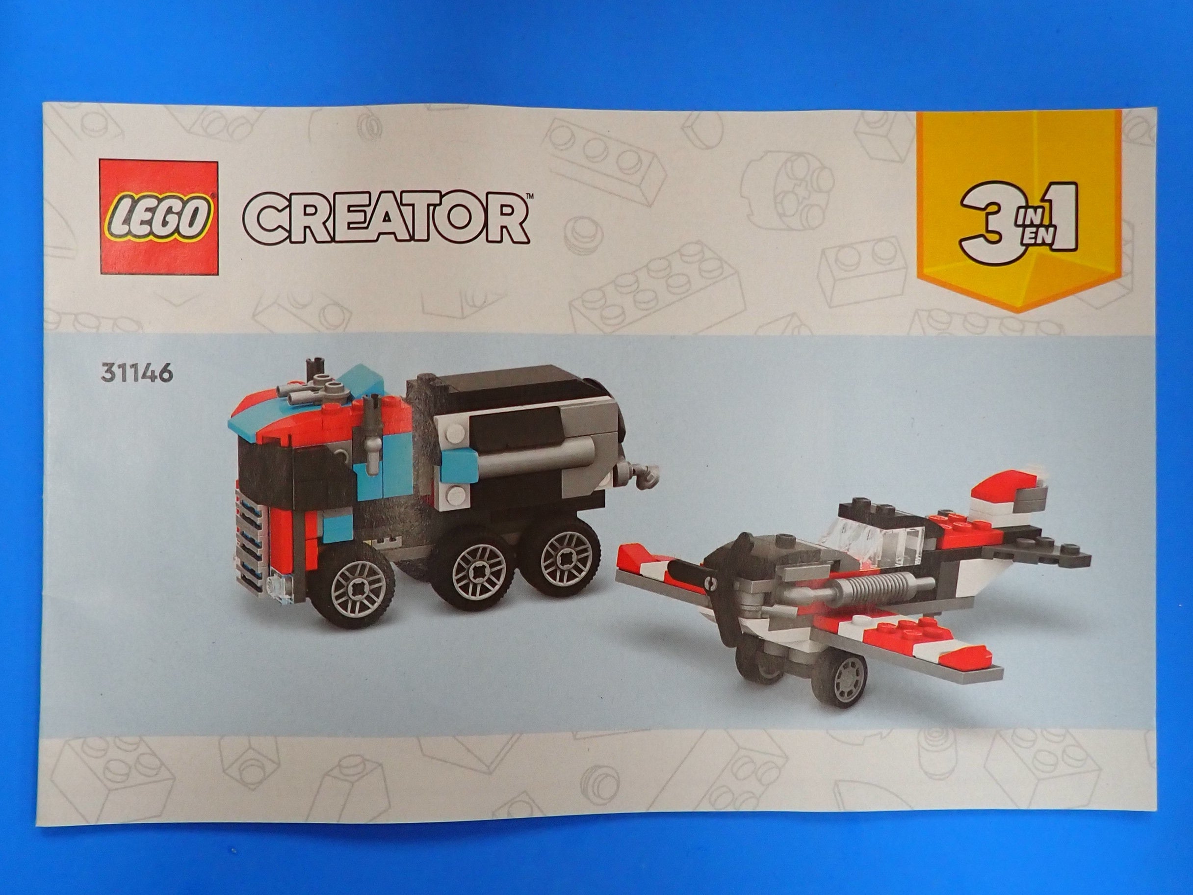 LEGO Flatbed Truck with Helicopter 3 in 1 [Loose]