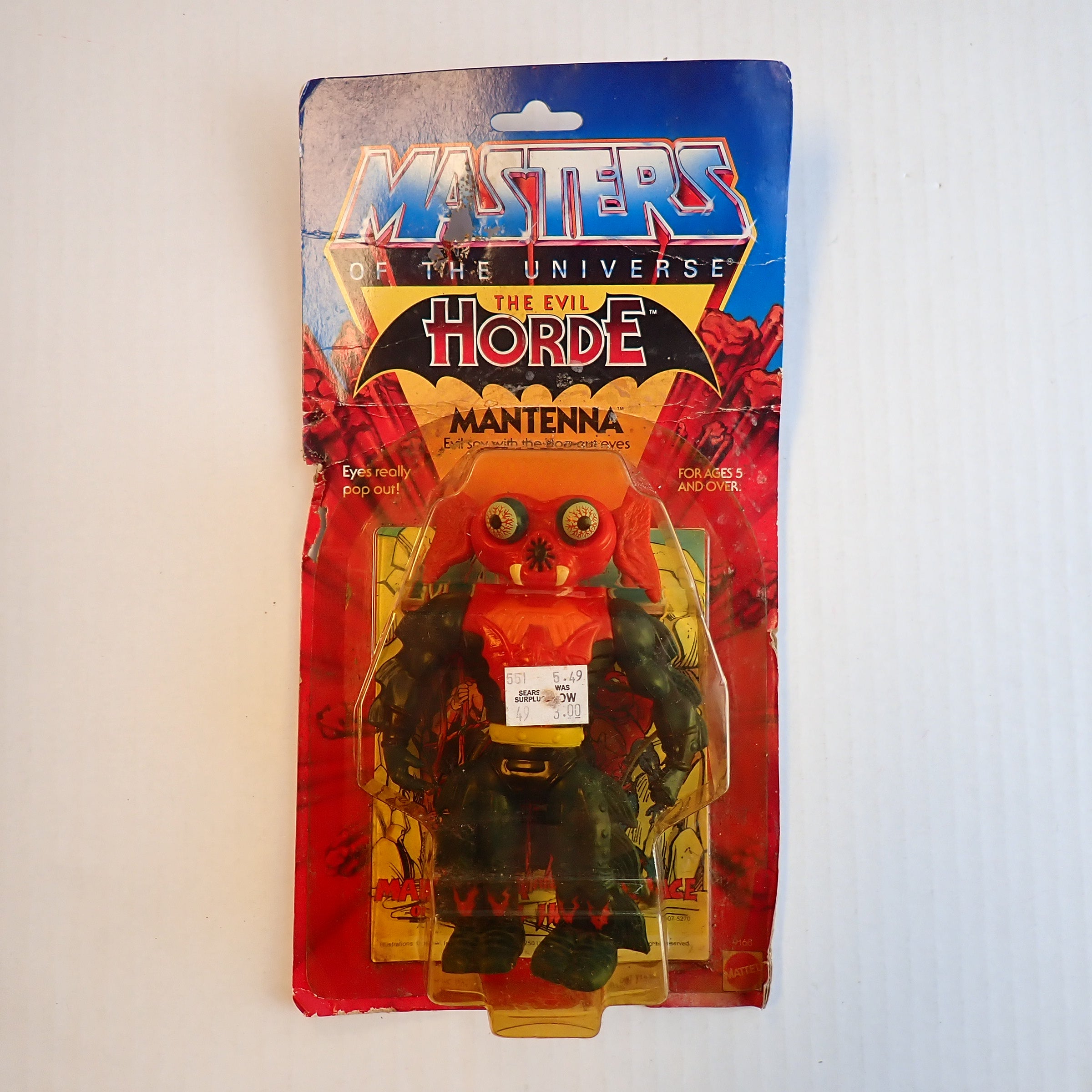 The Evil Horde: Mantenna - Masters of the Universe 1984 Mattel