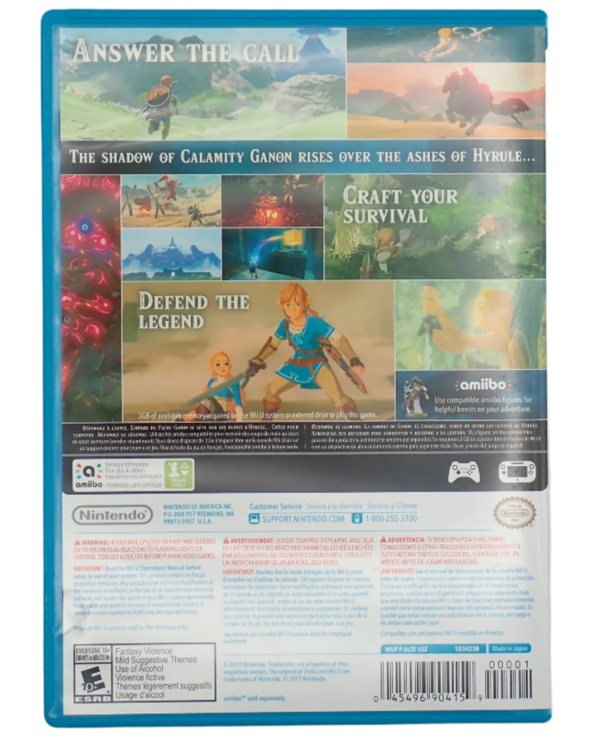 The Legend of Zelda Breath of the Wild - Wii U