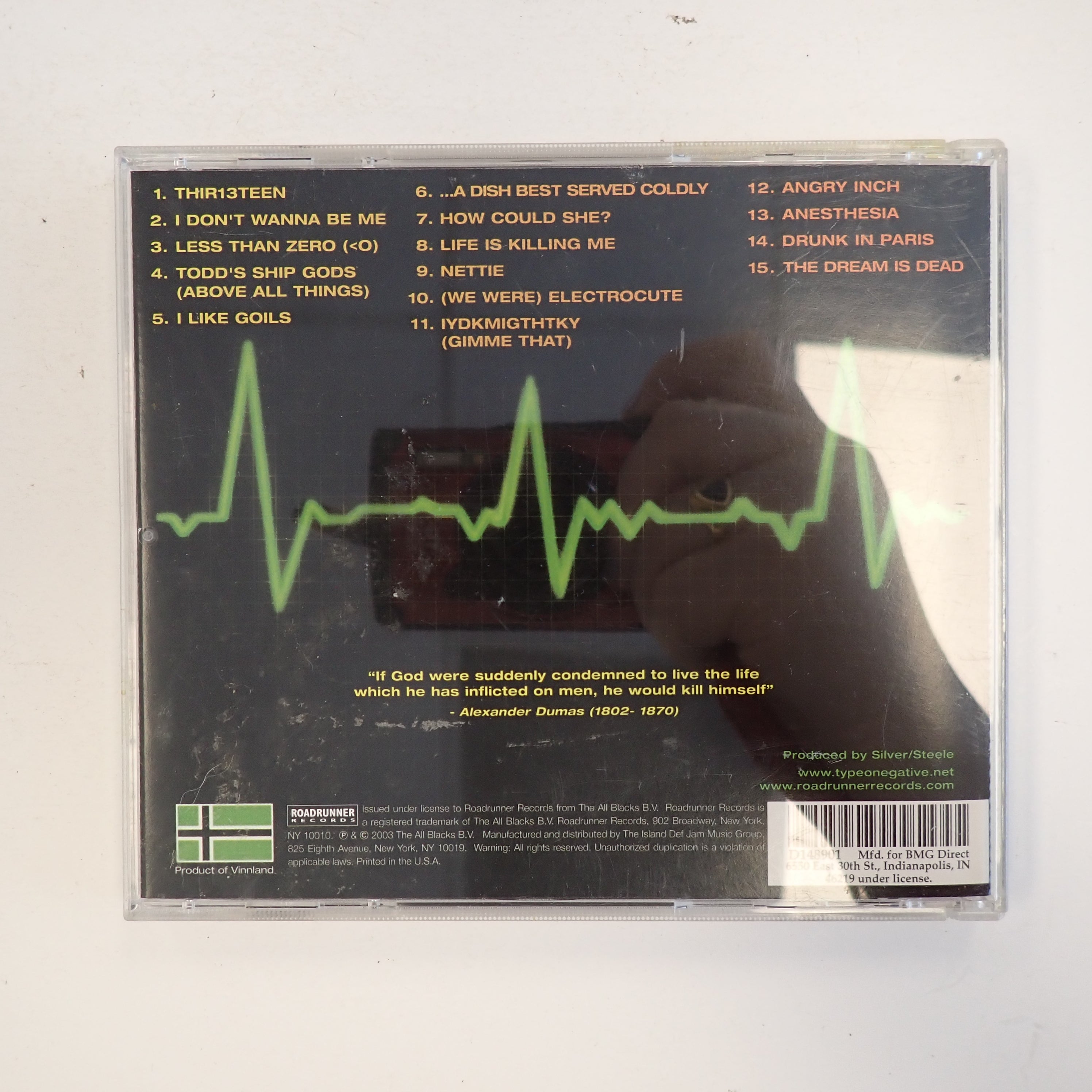Type O Negative - Life is Killing Me - CD