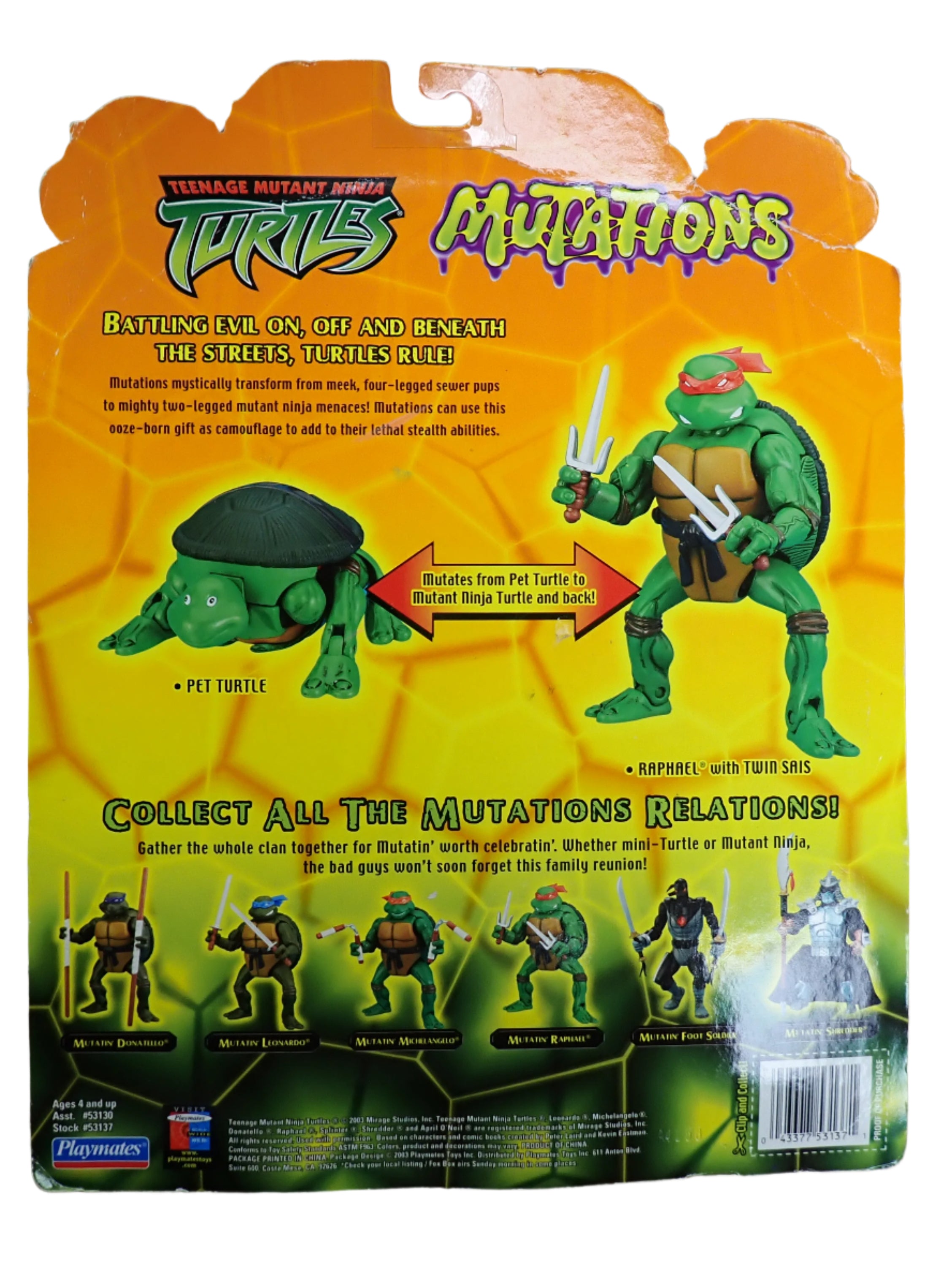 Mutatin' Raphael - 2003 Playmates [IN BOX]