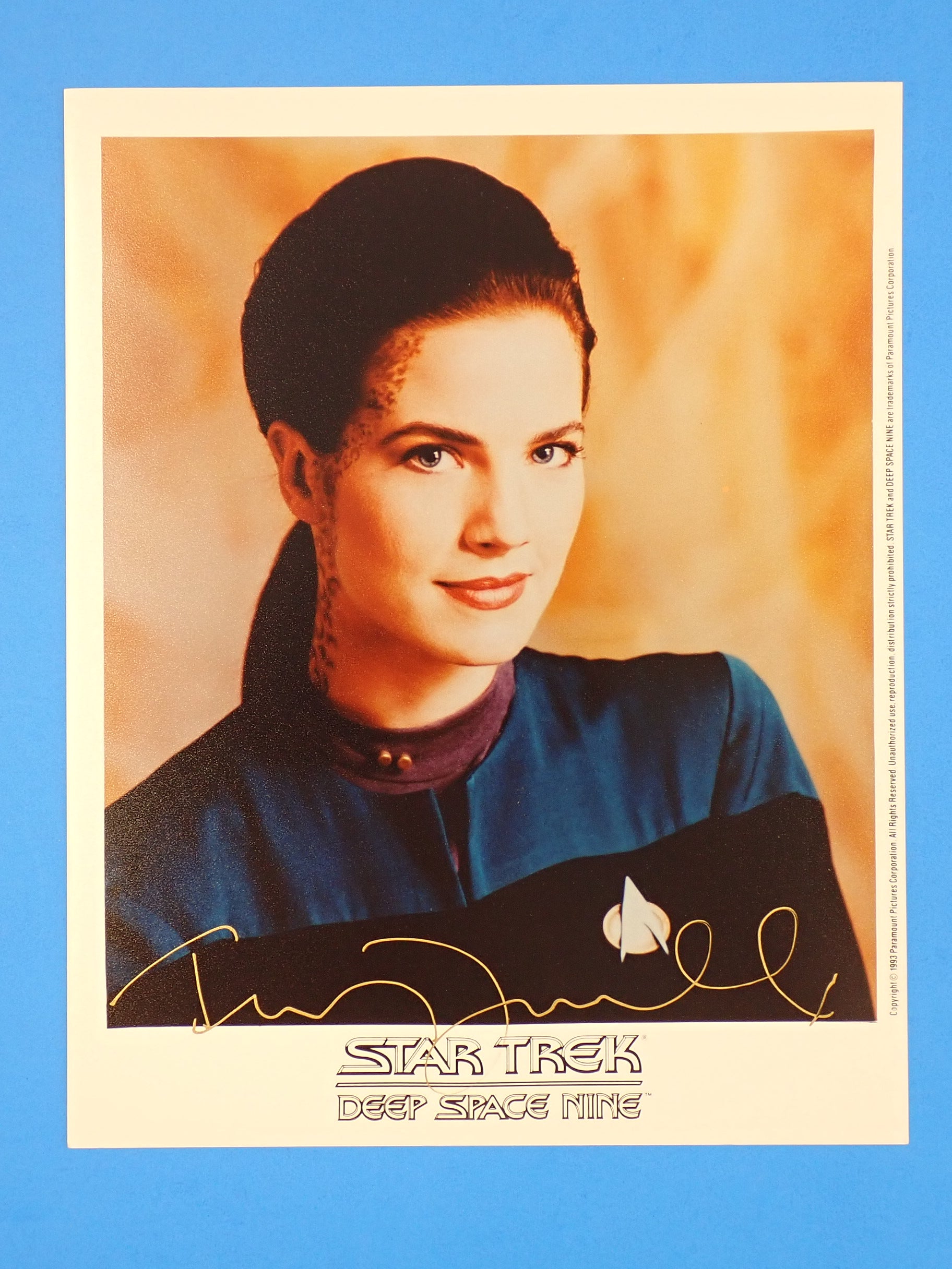 Terry Farrell Signed Portrait w/o COA