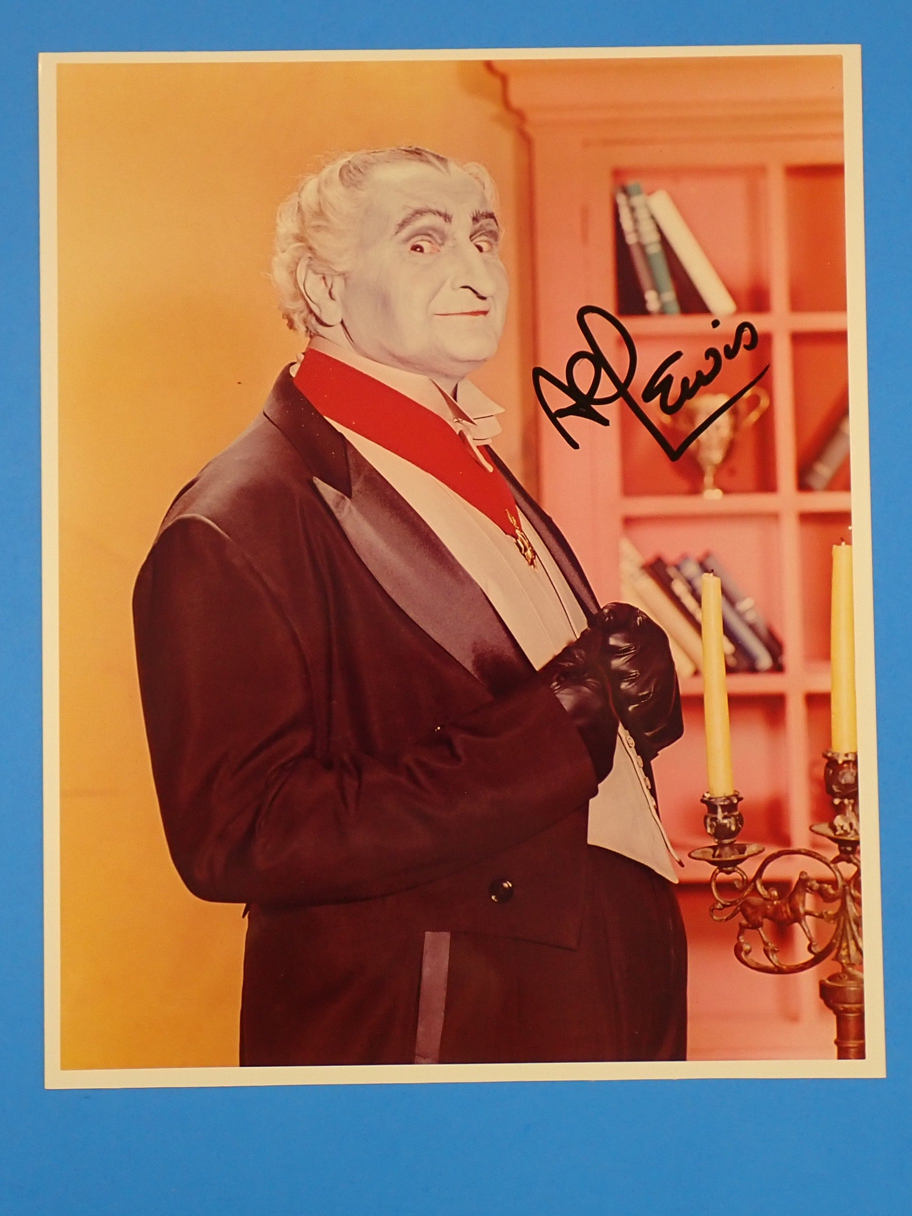 Al Lewis (Grandpa Munster) Signed Portrait w/o COA