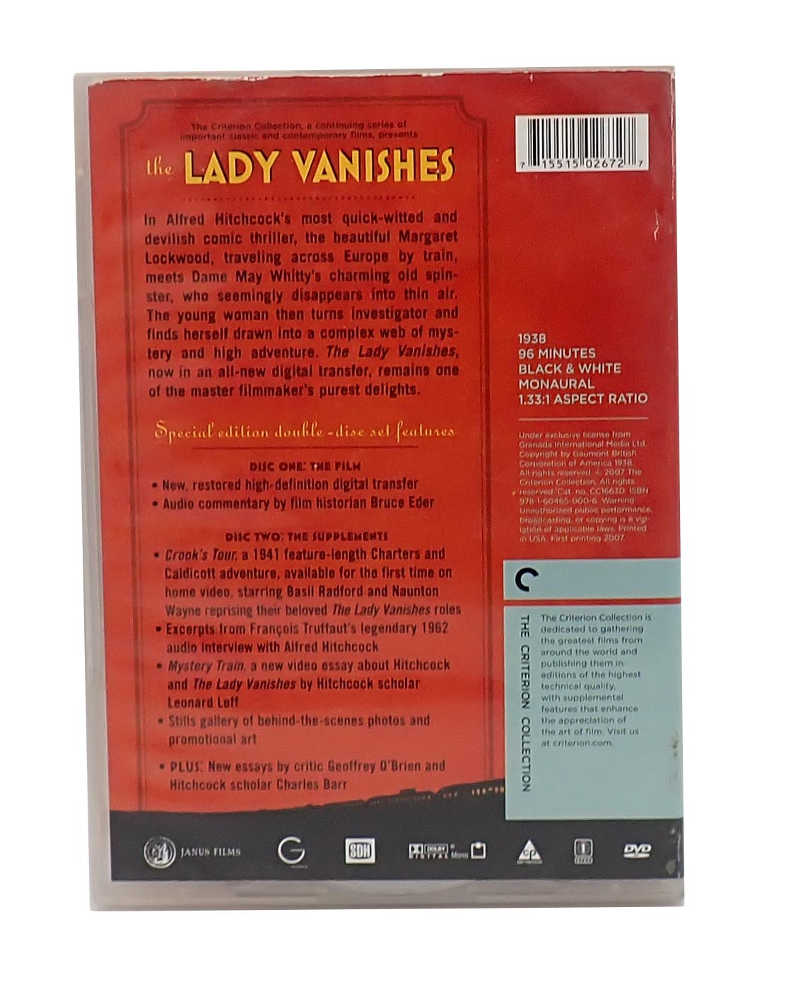 The Lady Vanishes (Criterion Collection) - DVD (Pre-Owned)