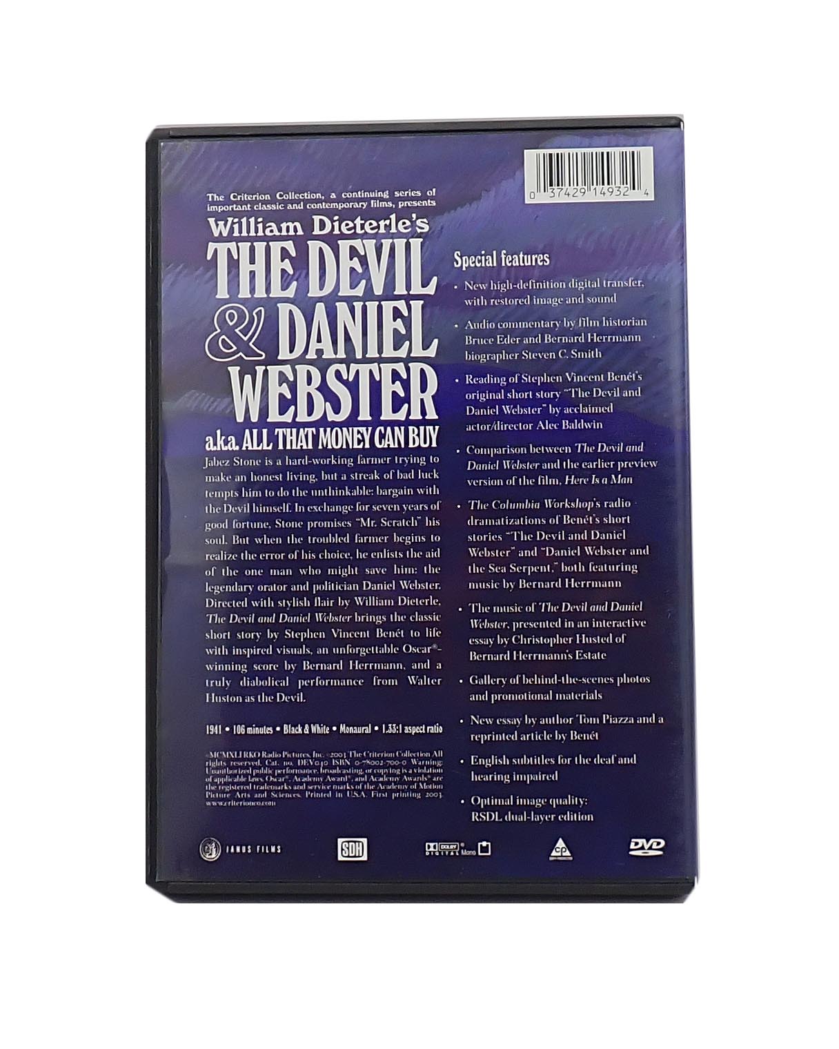 The Devil & Daniel Webster (Criterion Collection) - DVD (Pre-Owned)