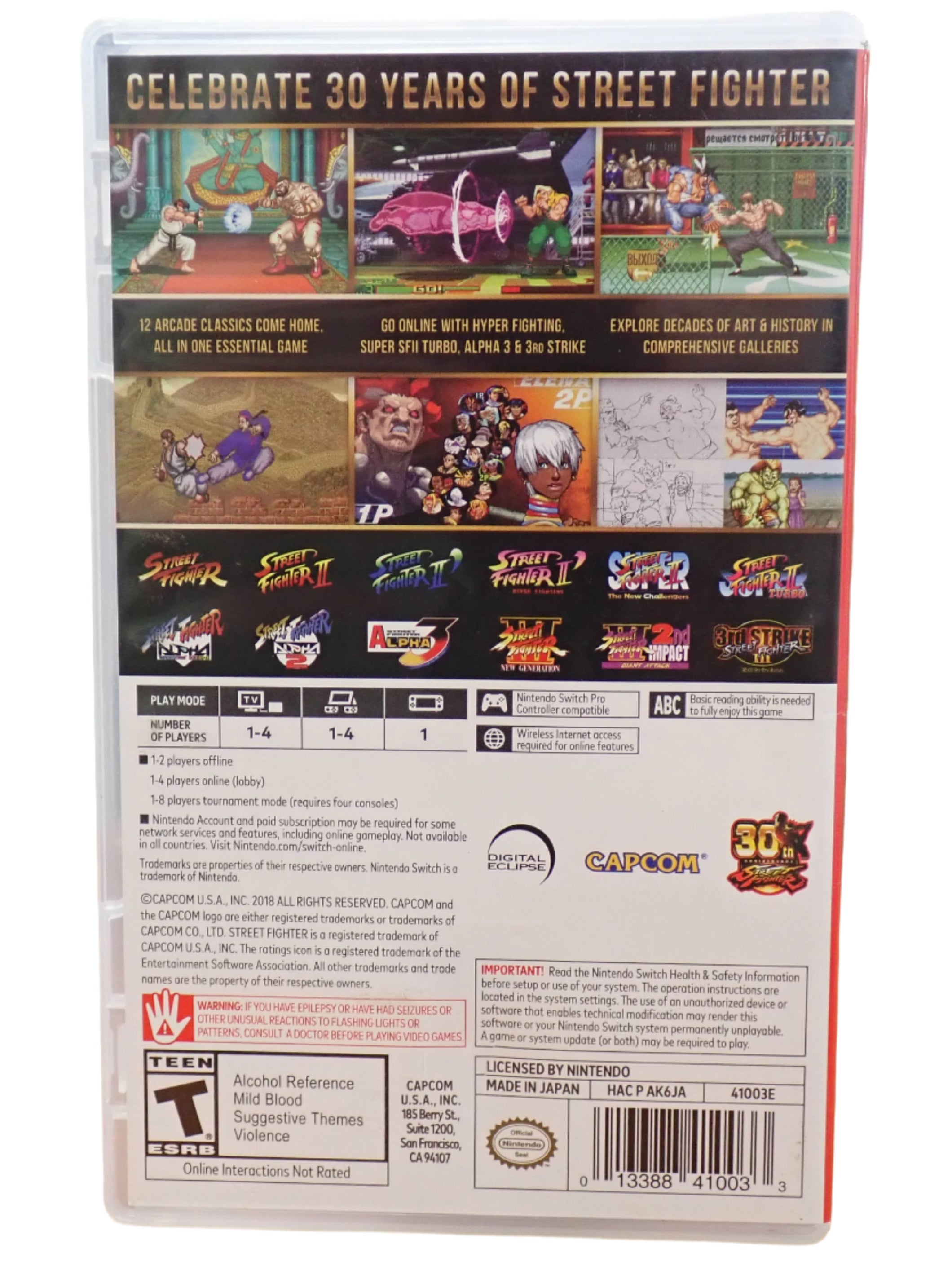 Street Fighter 30th Anniversary Collection - Switch