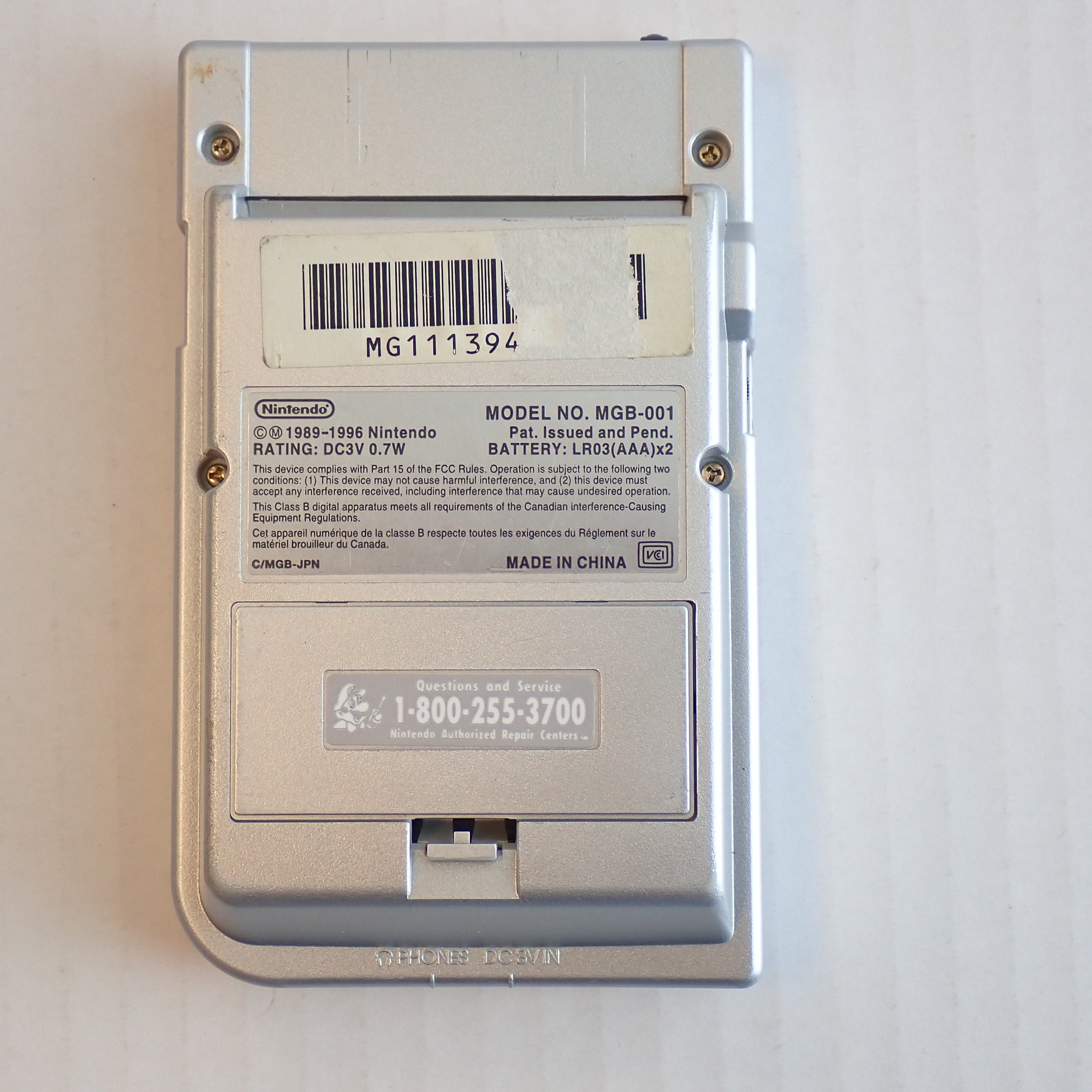 Game Boy Pocket Console/System - Silver