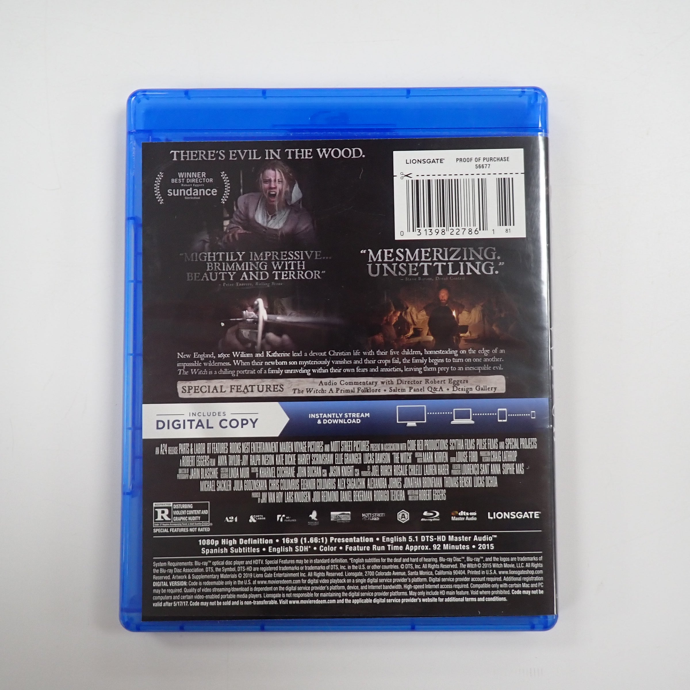 The Witch - Blu-Ray [Pre-Owned]