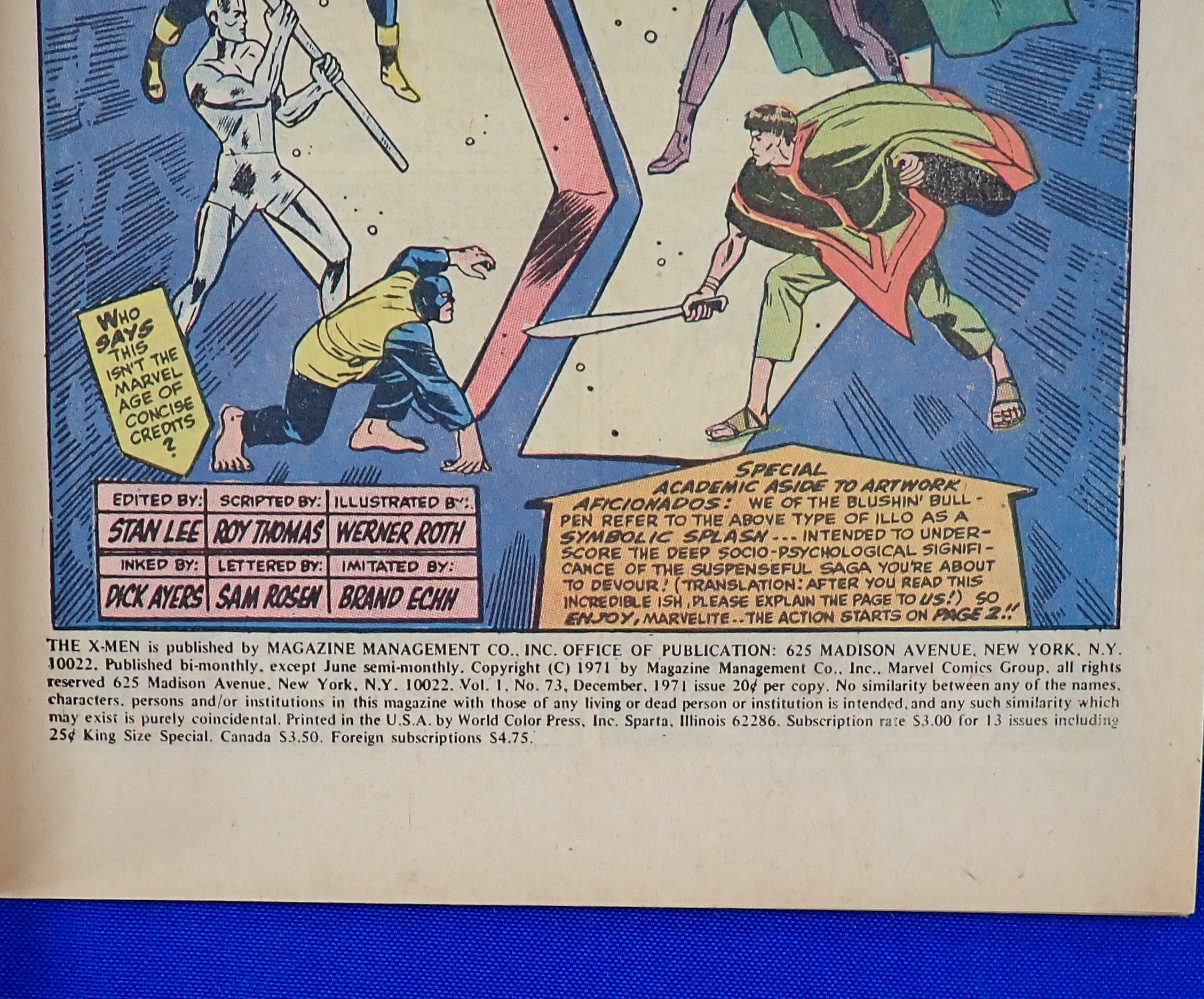 X-Men #73 (1973) - VF/VF- (7.5-8.0) - Bronze Age Issue
