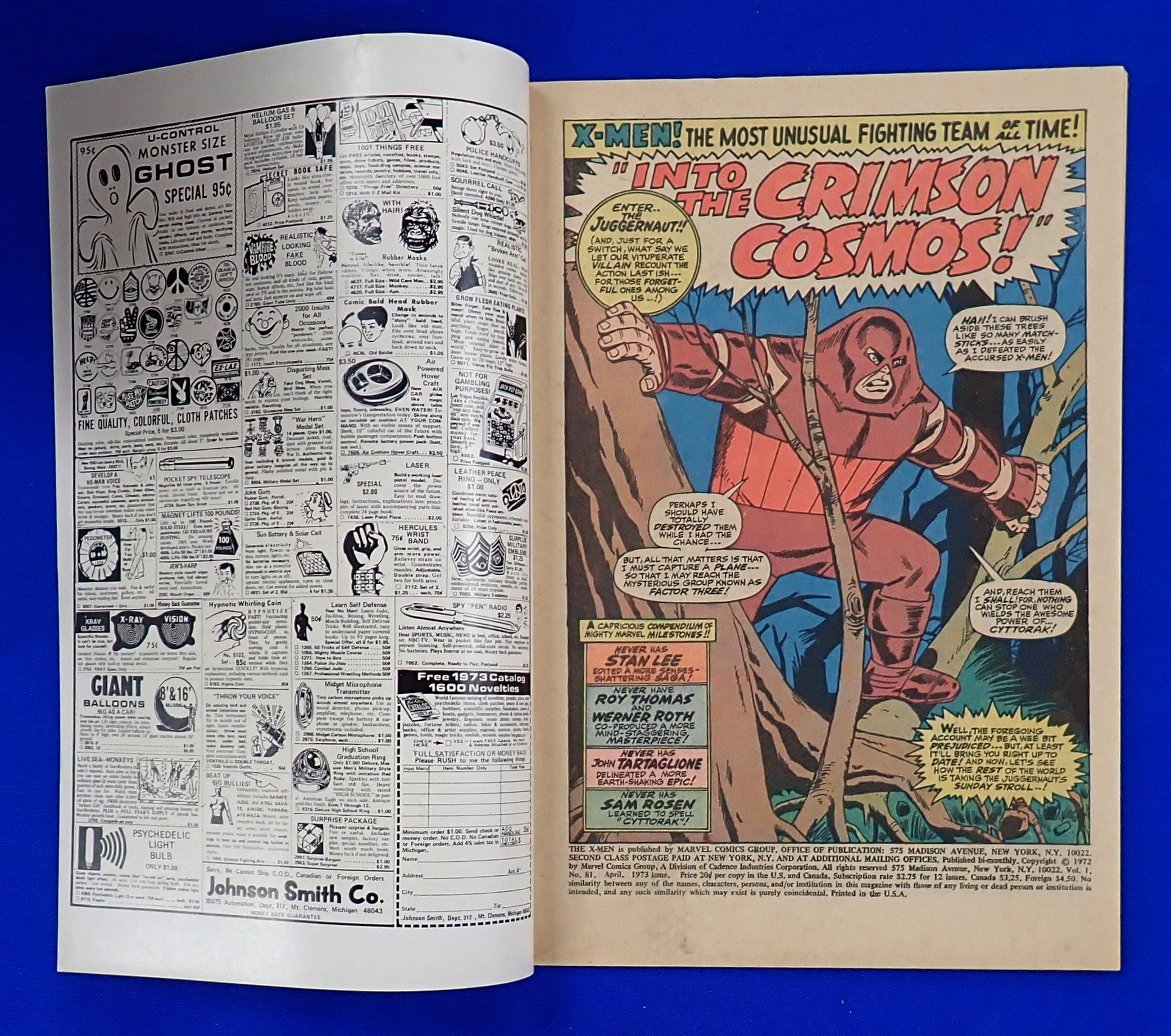 X-Men #81 (1973) - FN+/VF (7.0-7.5) - Bronze Age Issue