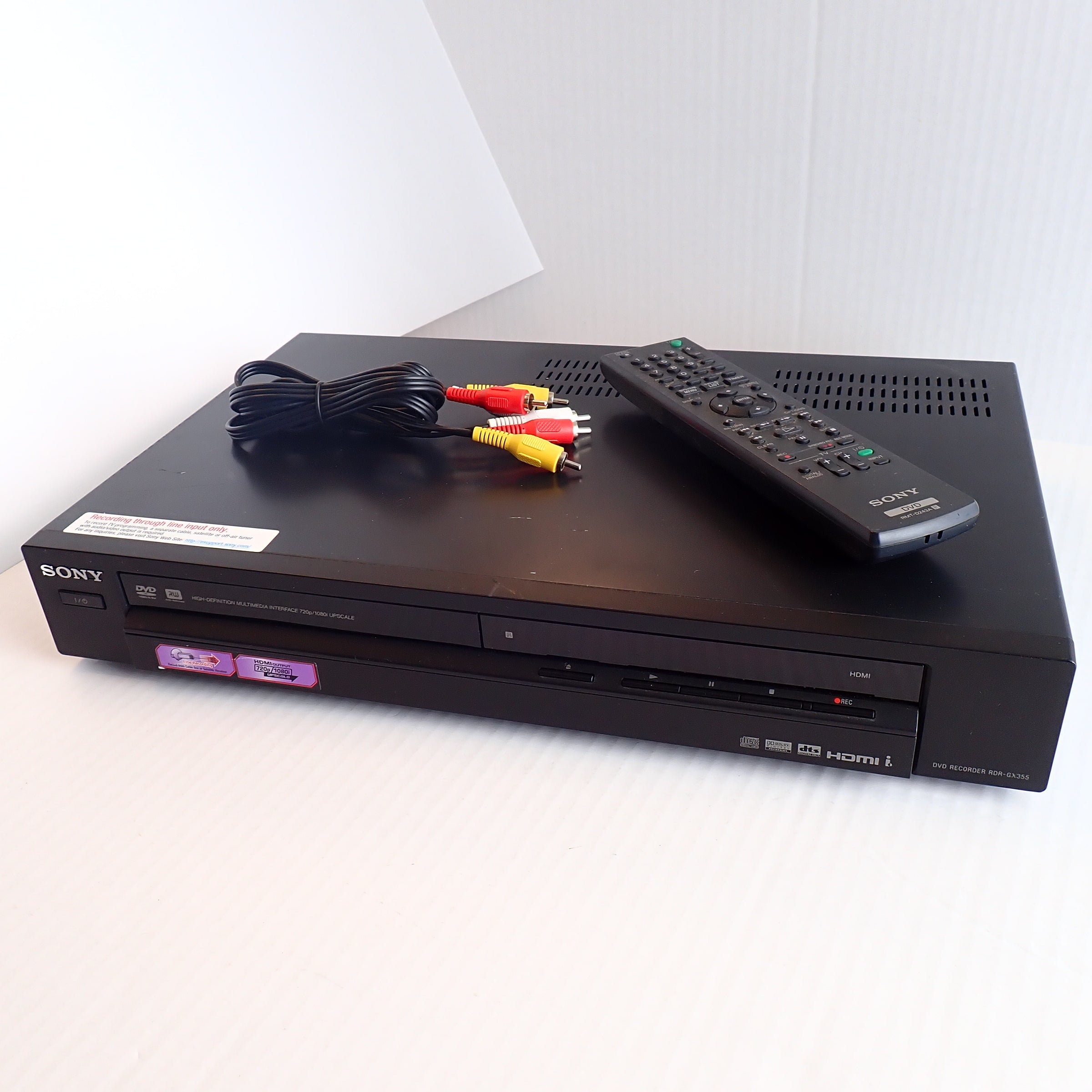 Sony RDR-GX355 DVD Player & Remote [Pre-Owned]