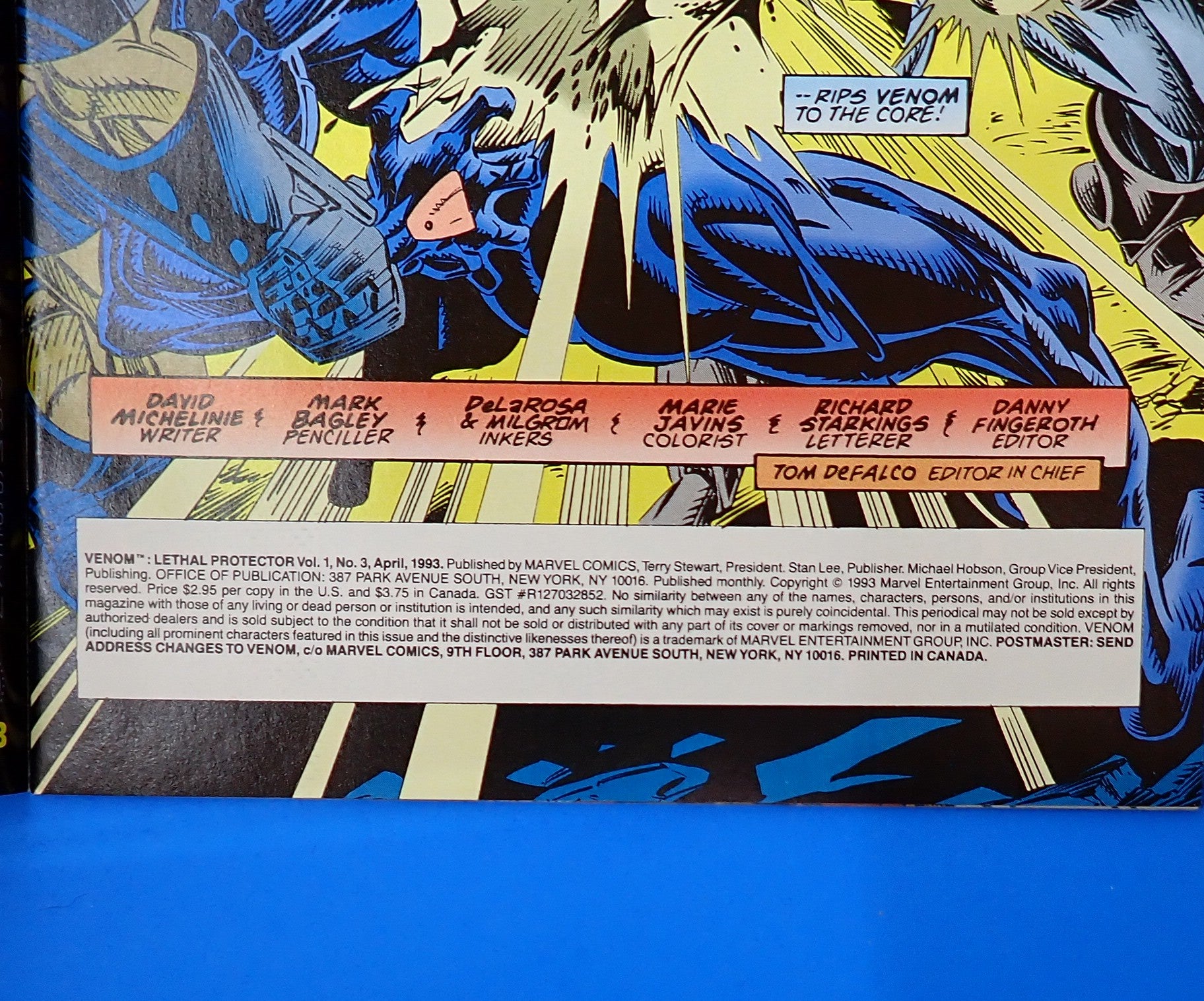 Venom Lethal Protector #1-6 Full (1993) - VF+ (8.0) - First solo series featuring Venom