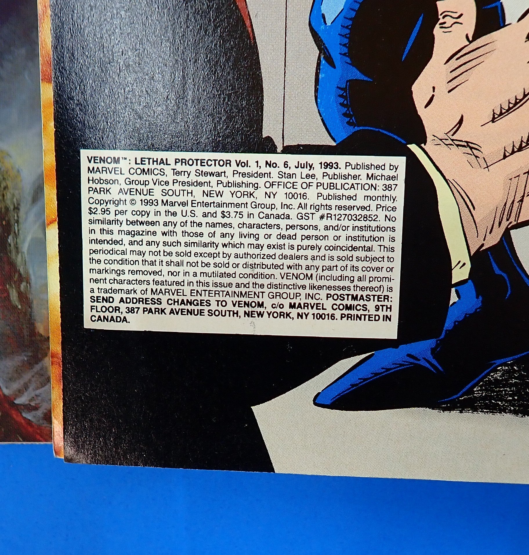 Venom Lethal Protector #1-6 Full (1993) - VF+ (8.0) - First solo series featuring Venom