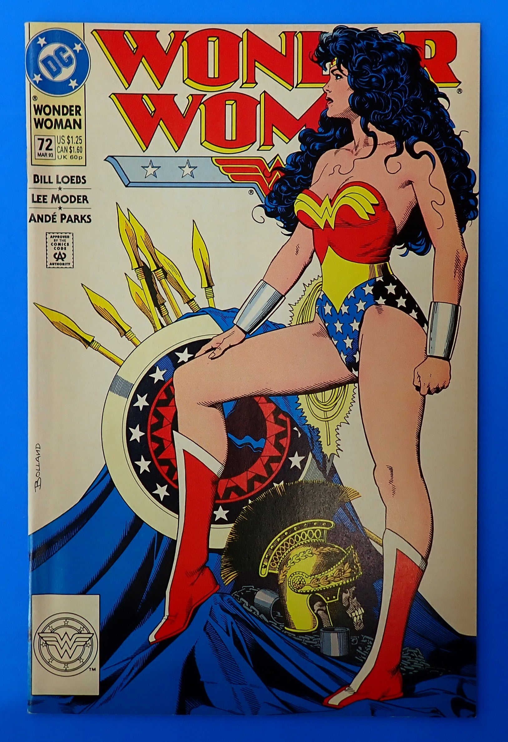 Wonder Woman #72 (1993) - FN/VF (7.0) - Iconic cover art by Brian Bolland