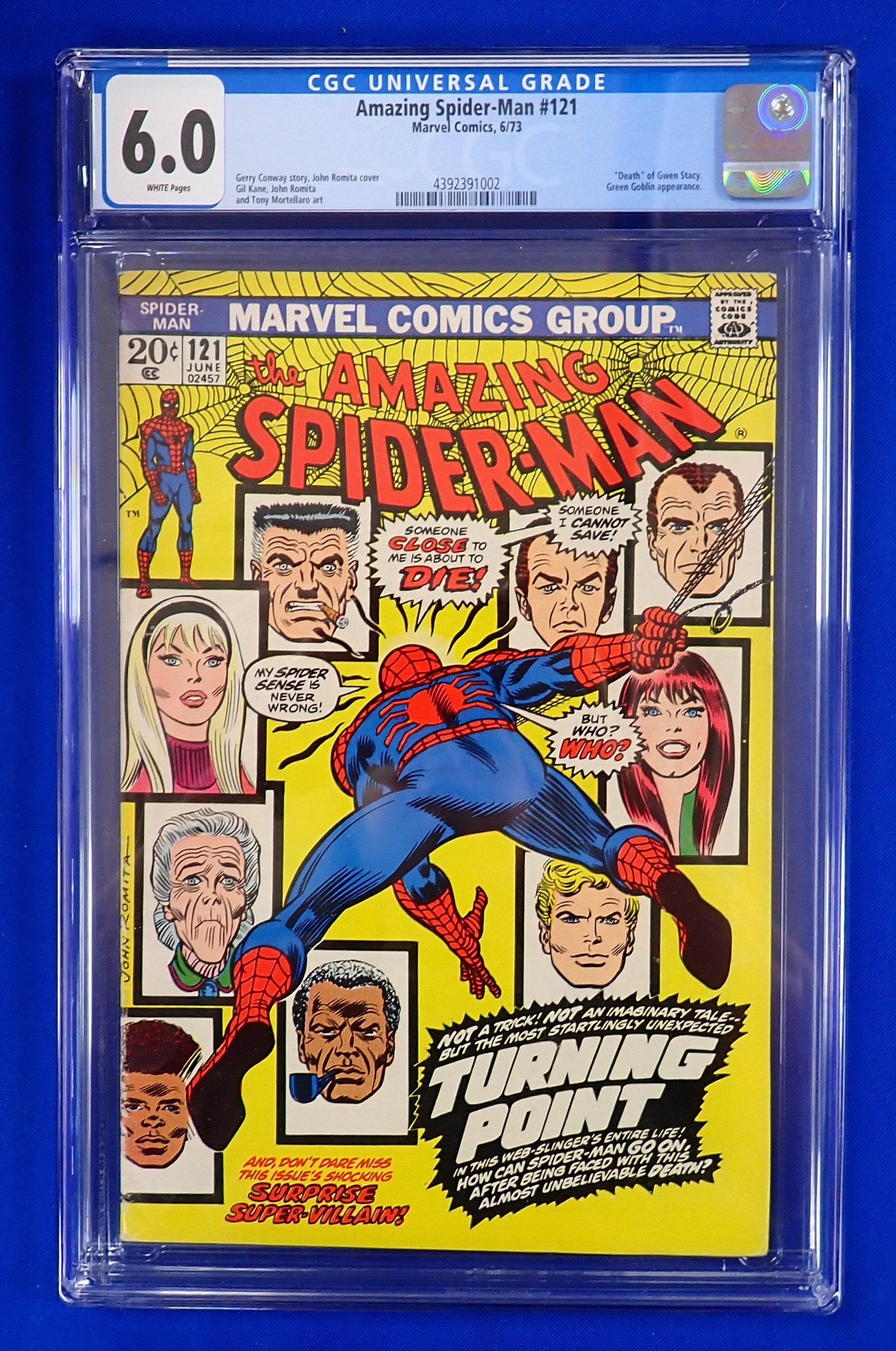 Amazing Spider-Man #121 (1973) - CGC 6.0 - "Death" of Gwen Stacy