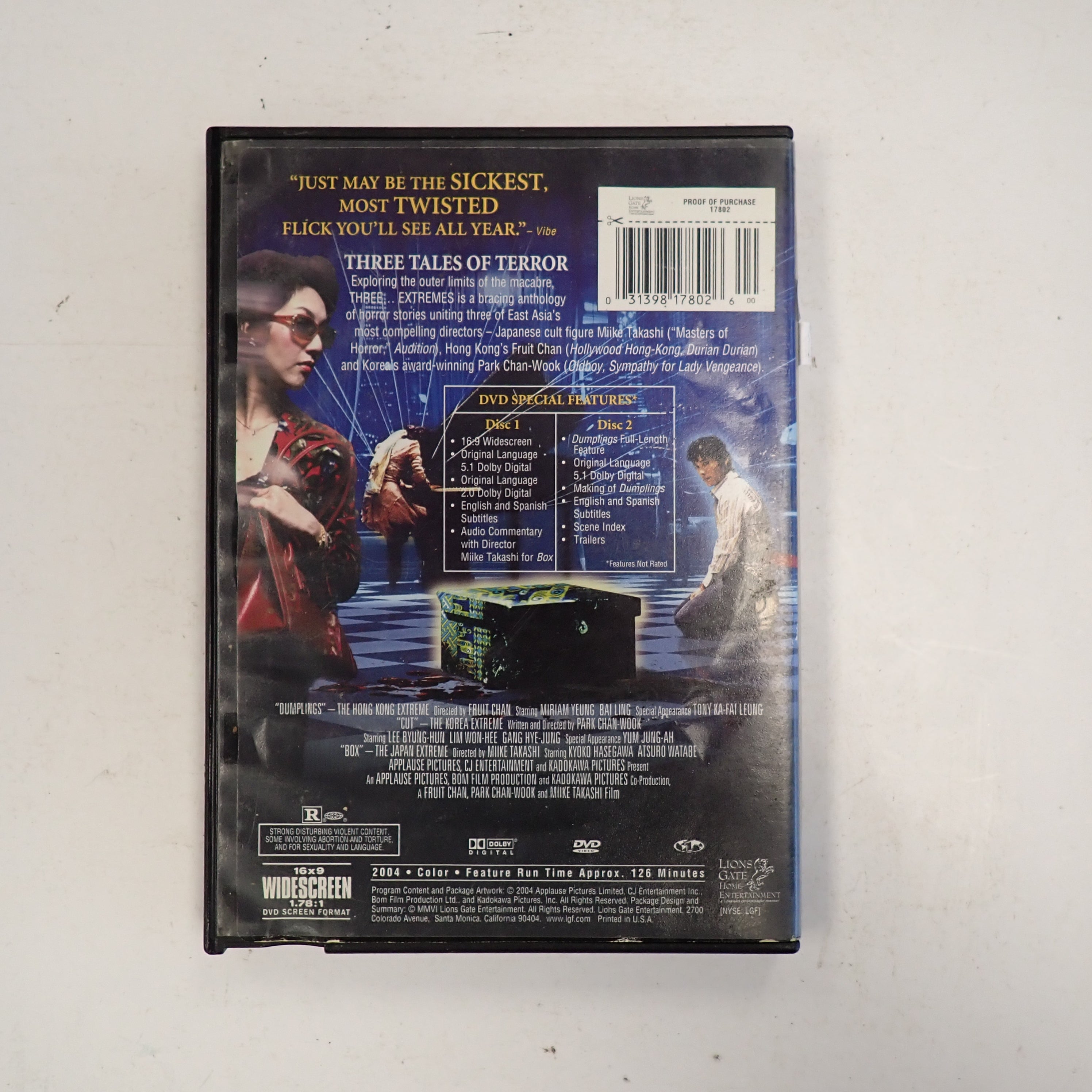 Three Extremes - DVD