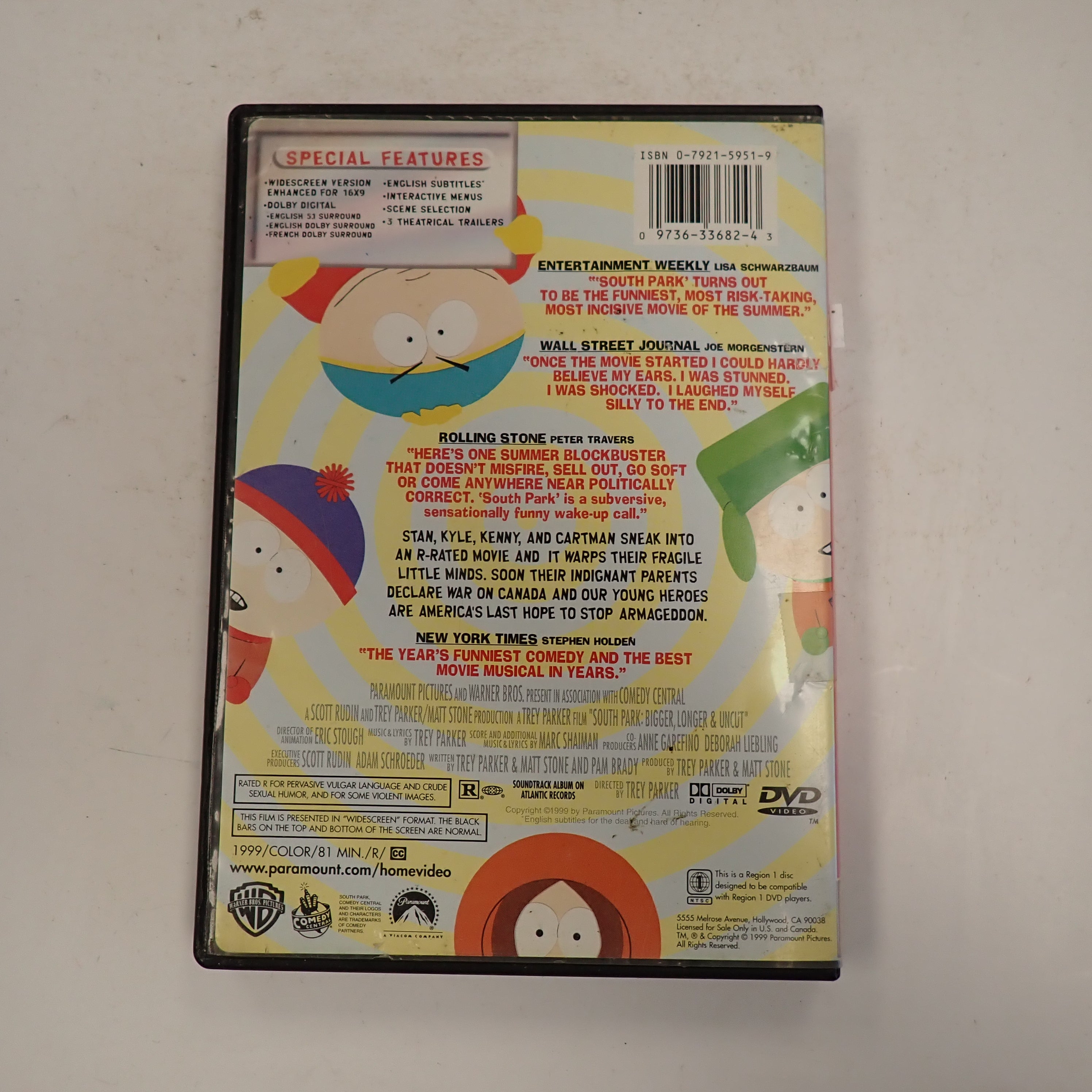 South Park Bigger, Longer, & Uncut - DVD