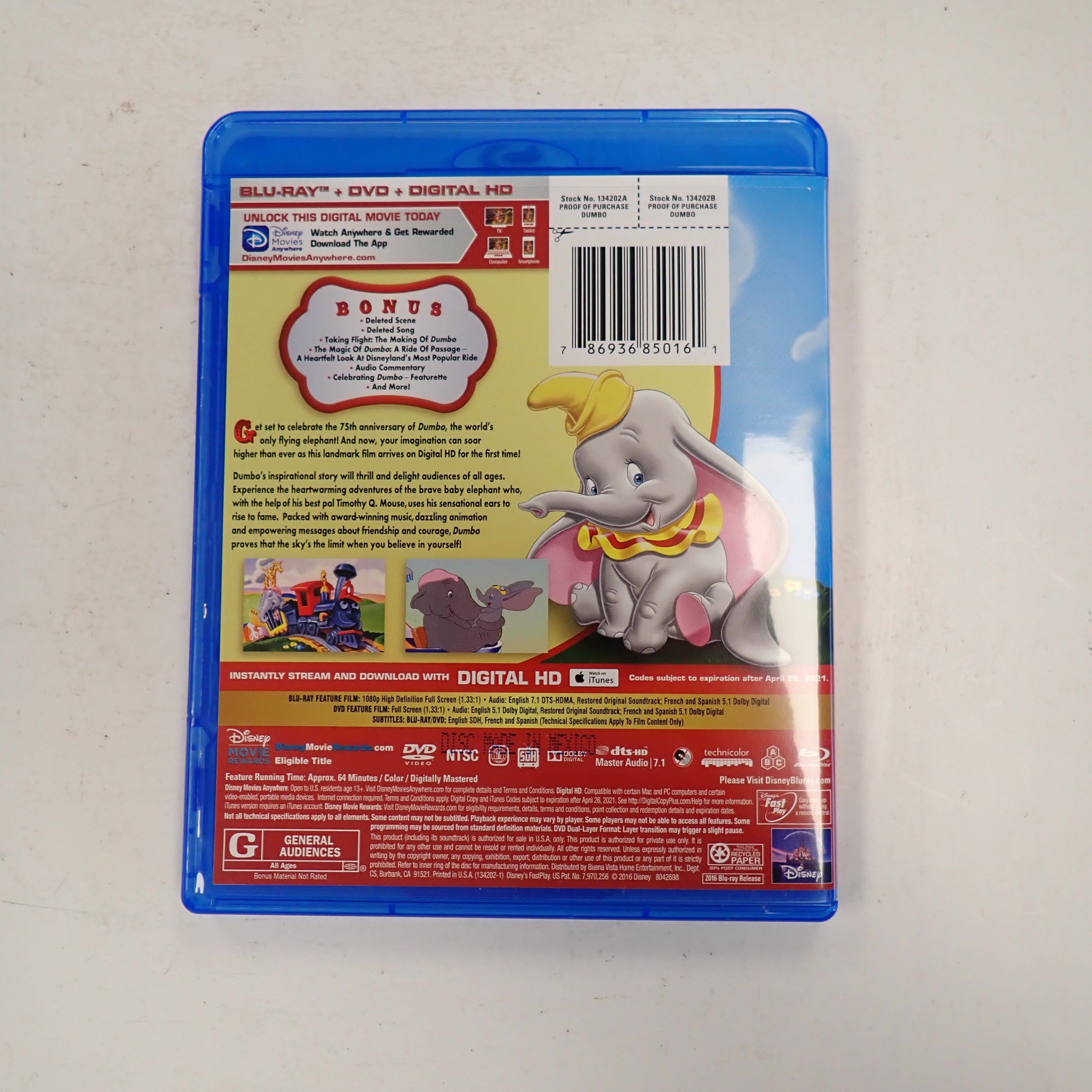 Dumbo  - Blu-ray