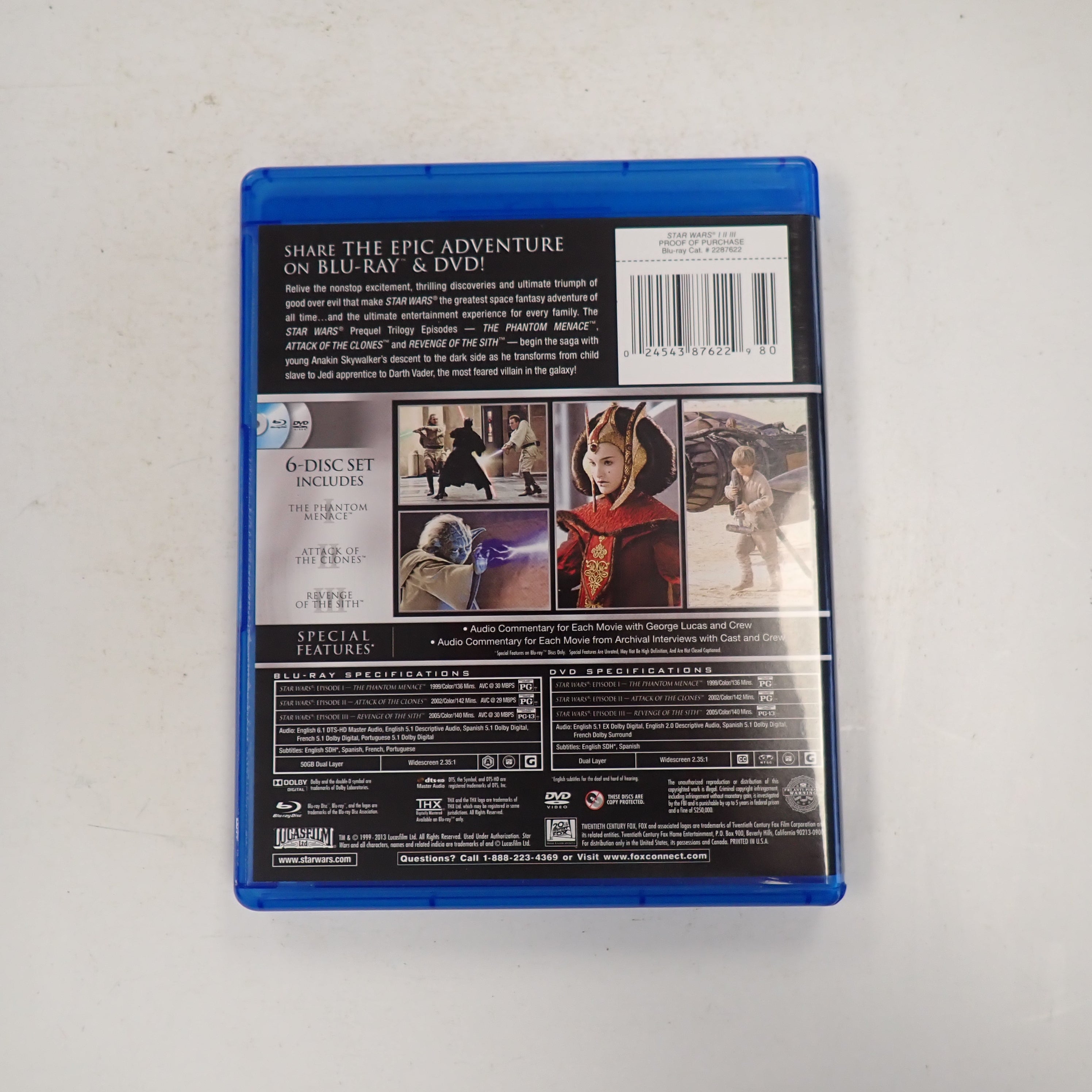 Star Wars Episodes I-III - Blu-ray