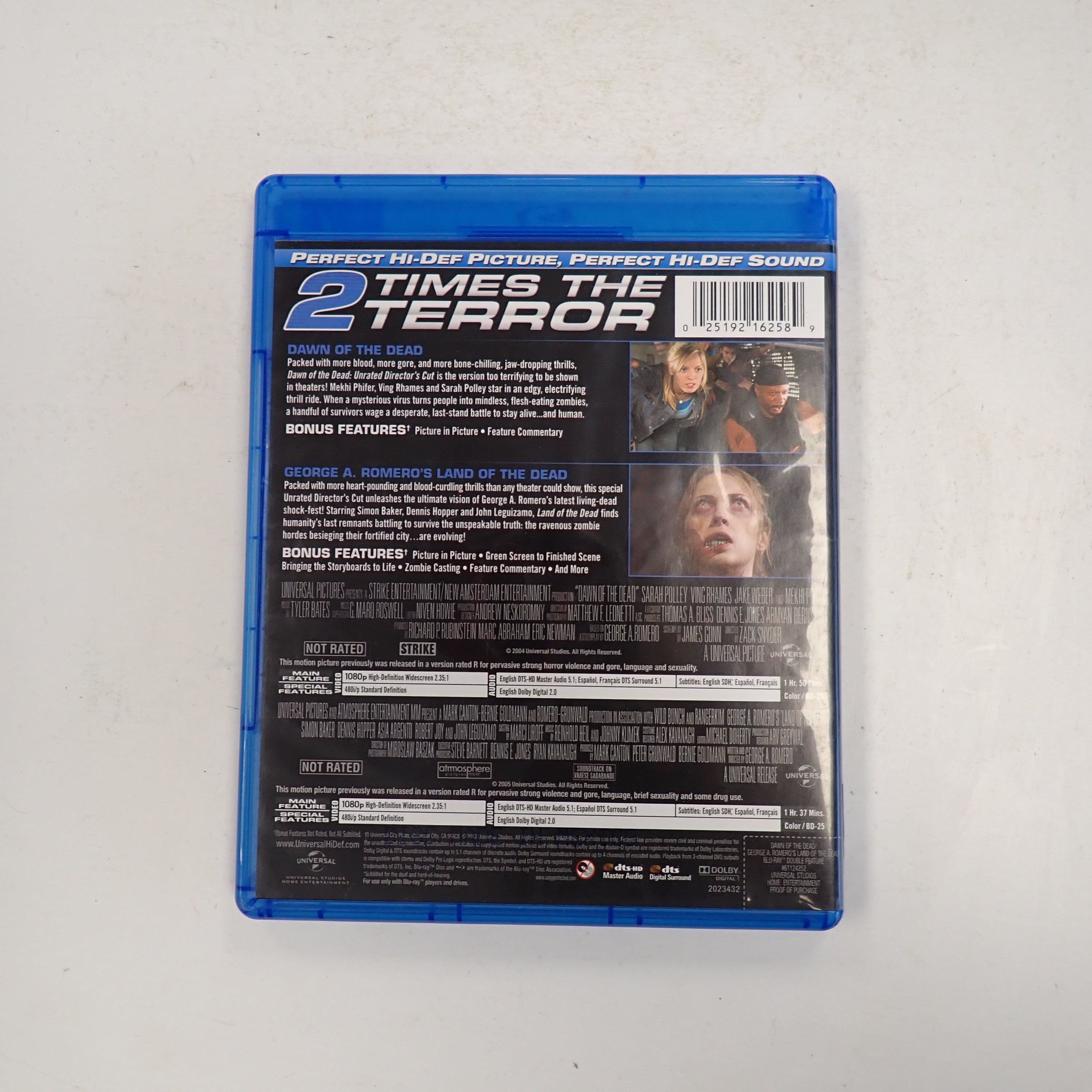 Dawn of the Dead / Land of the Dead Double Feature - Blu-ray