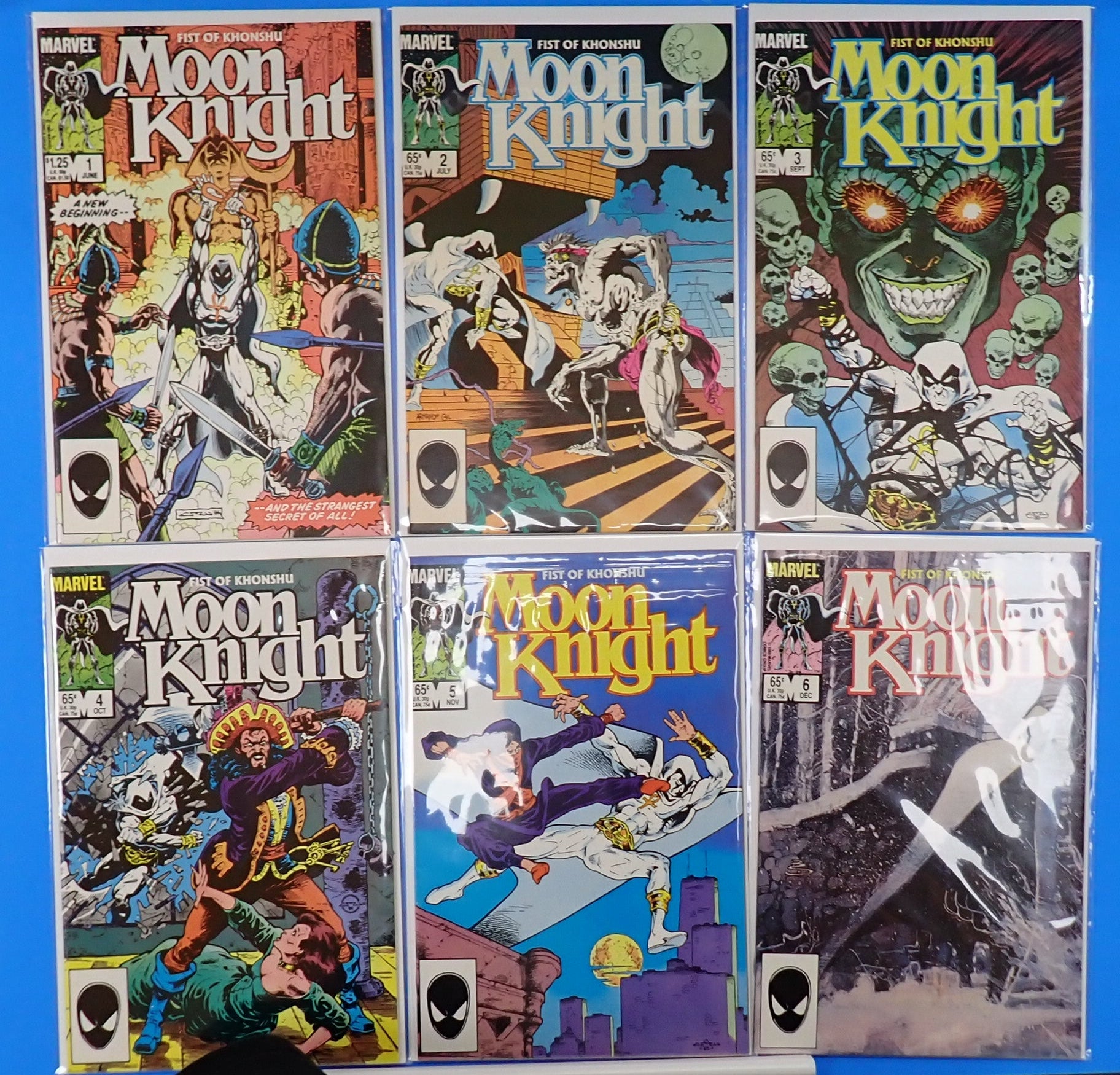 Fist of Khonshu Moon Knight 1-6 Full (1985) - VF+ (8.5+)