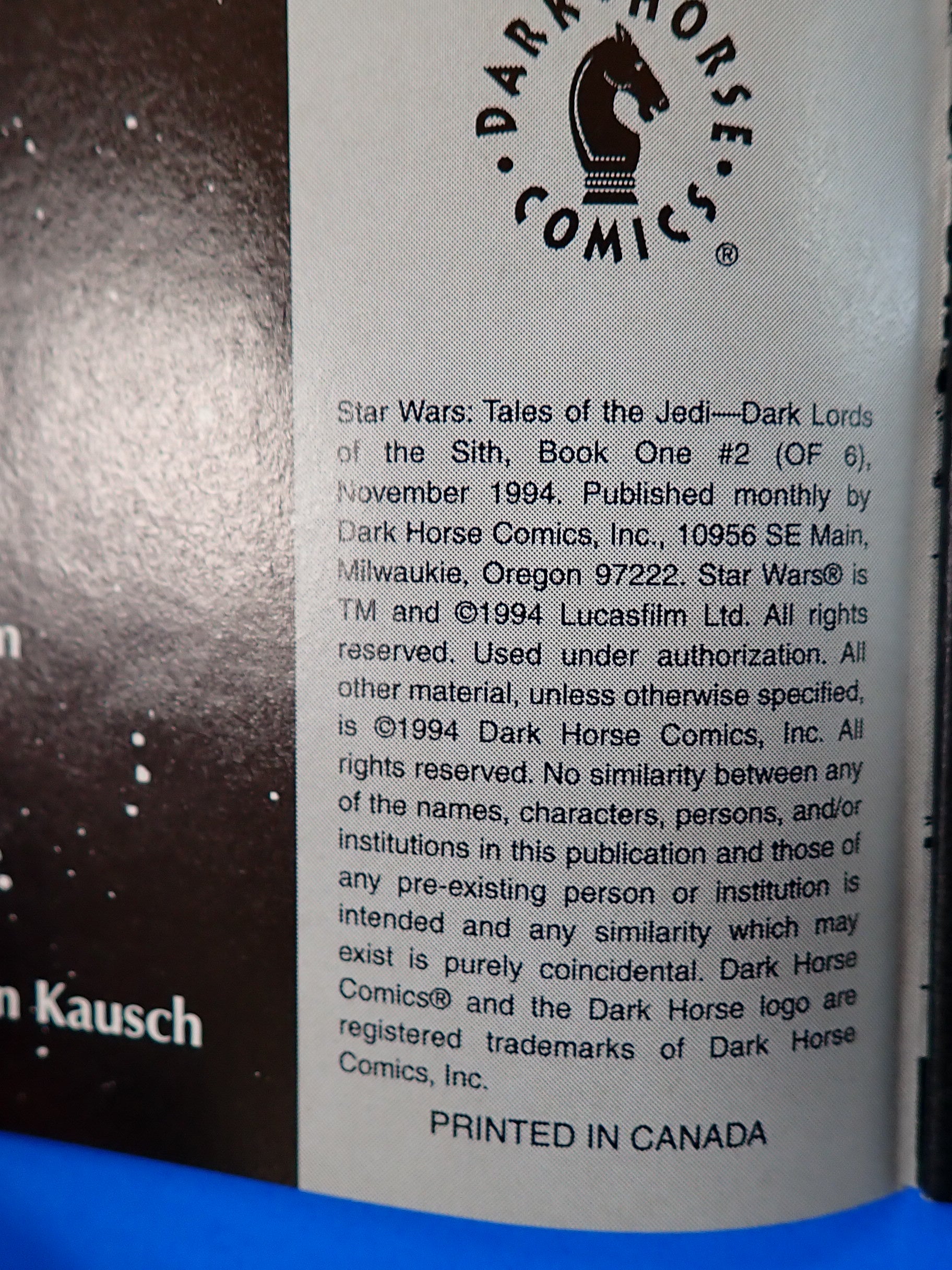 Star Wars Tales of the Jedi Dark Lords of the Sith 1-6 Full (1994) - VF/NM (9.0) - 1st App. Exar Kun