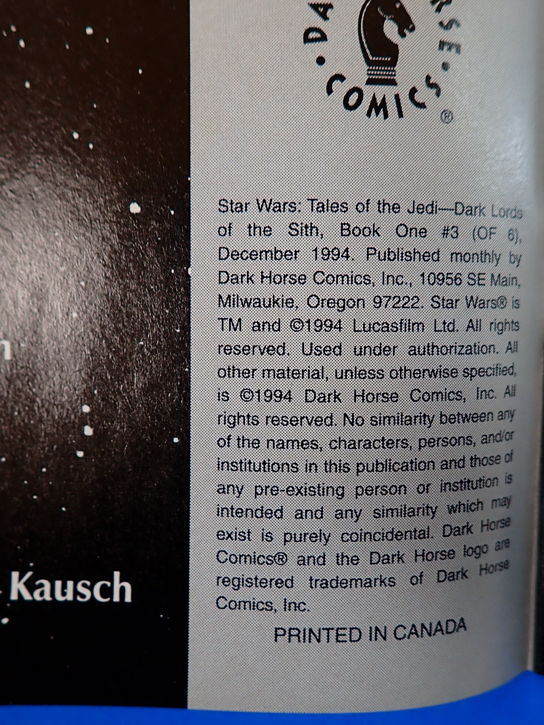 Star Wars Tales of the Jedi Dark Lords of the Sith 1-6 Full (1994) - VF/NM (9.0) - 1st App. Exar Kun