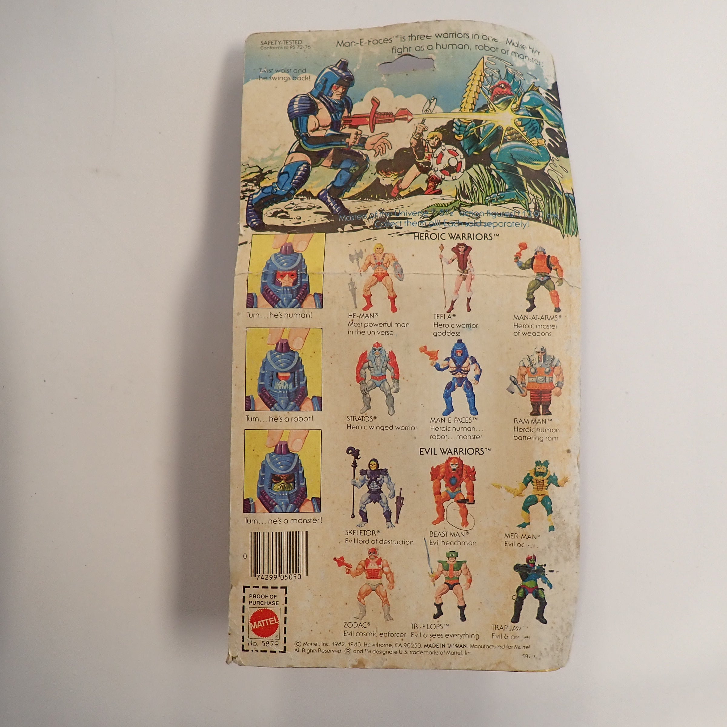 Man-E-Faces - Masters of the Universe 1982 Mattel [Pre-Owned]