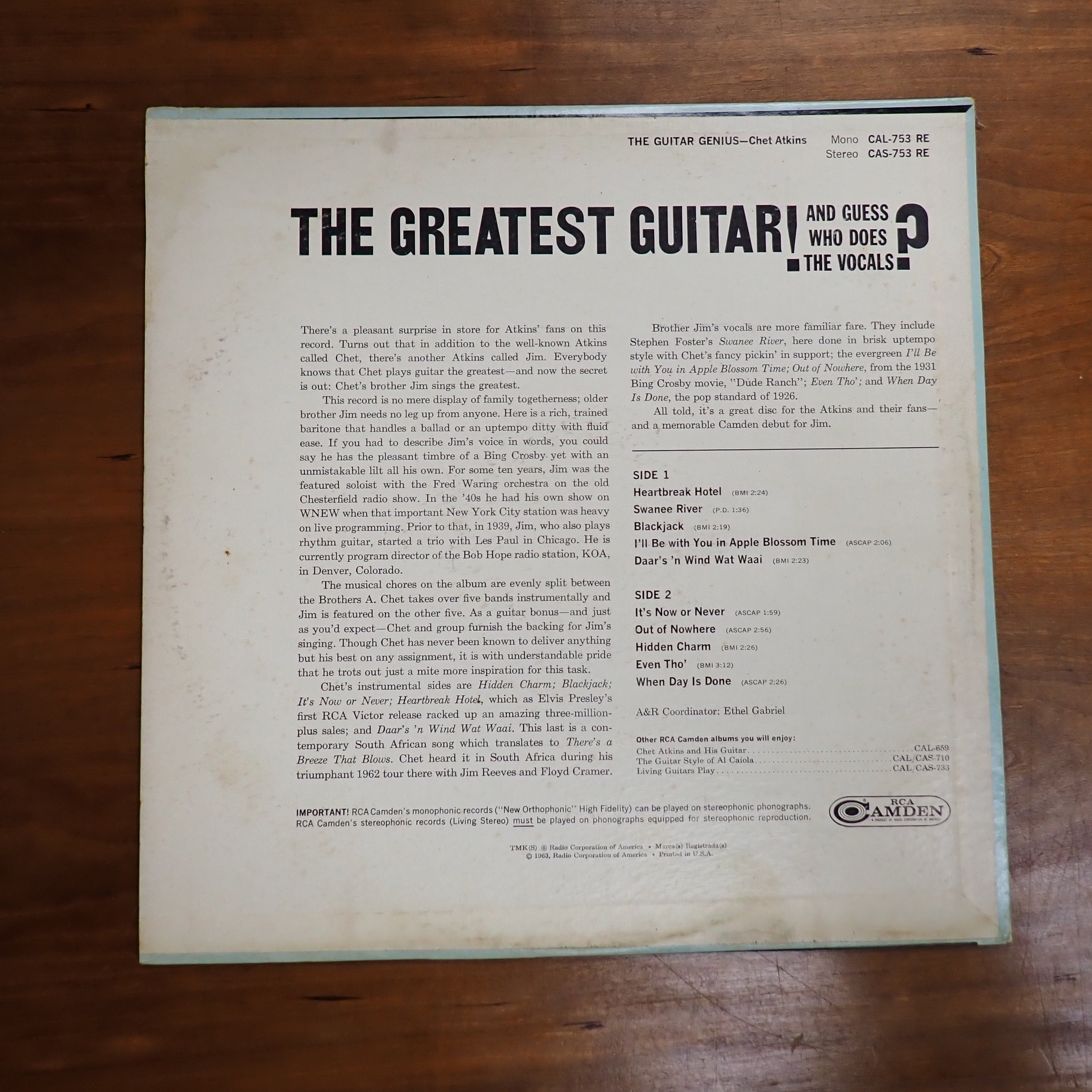 Chet Atkins - The Guitar Genius