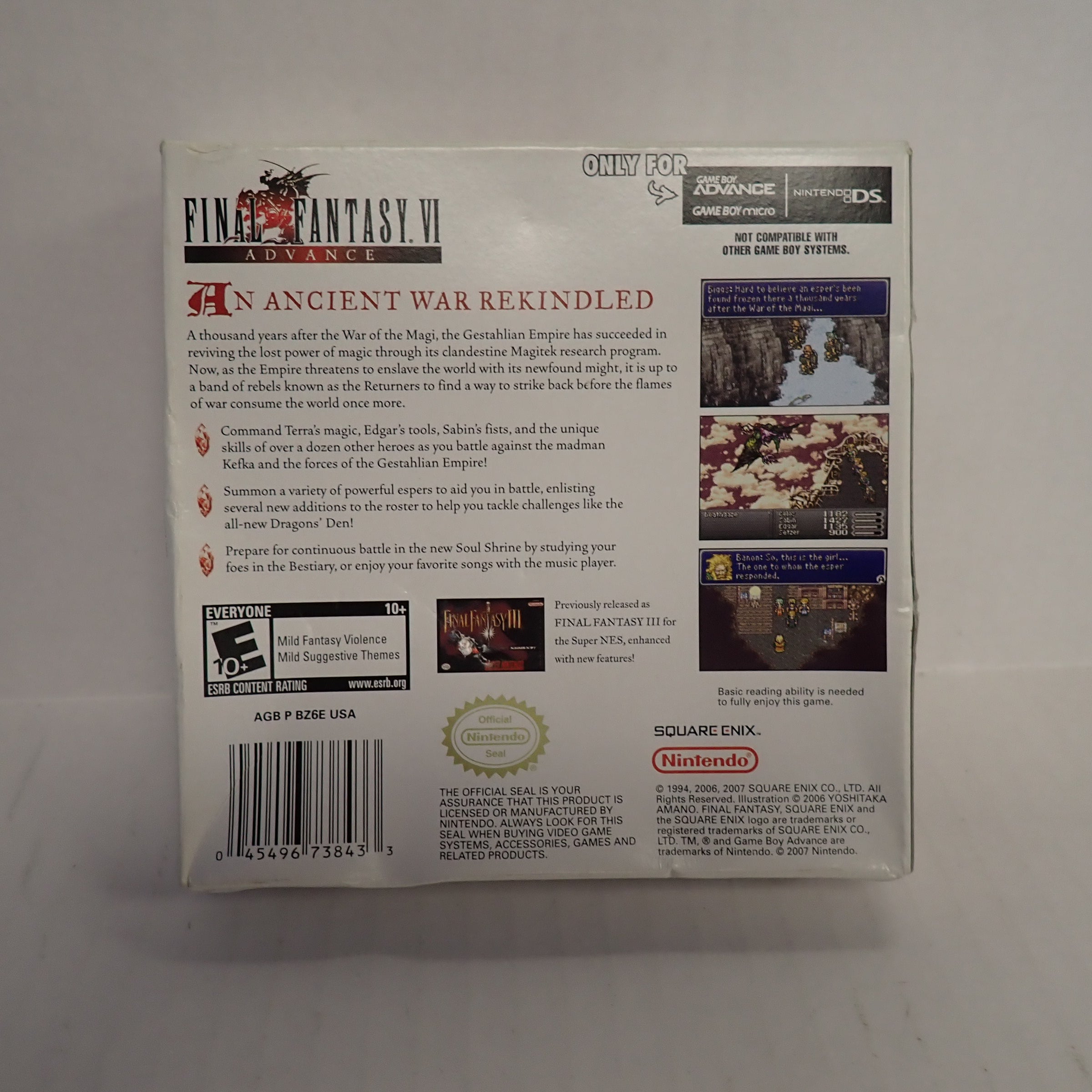Final Fantasy VI Advance - GameBoy Advanced [Pre-Owned]