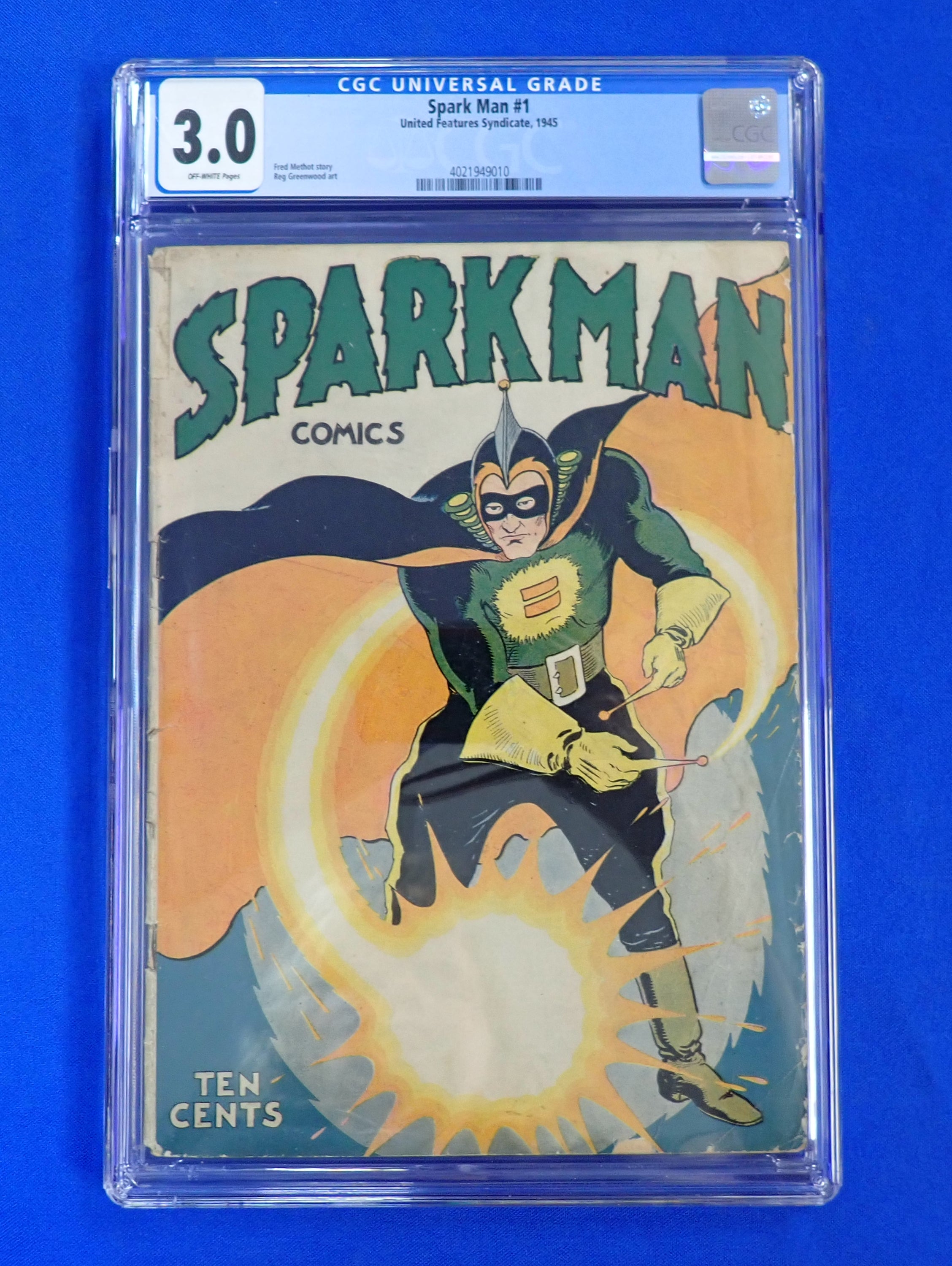 Spark Man #1 (1945) - CGC 3.0 - United Features Syndicate