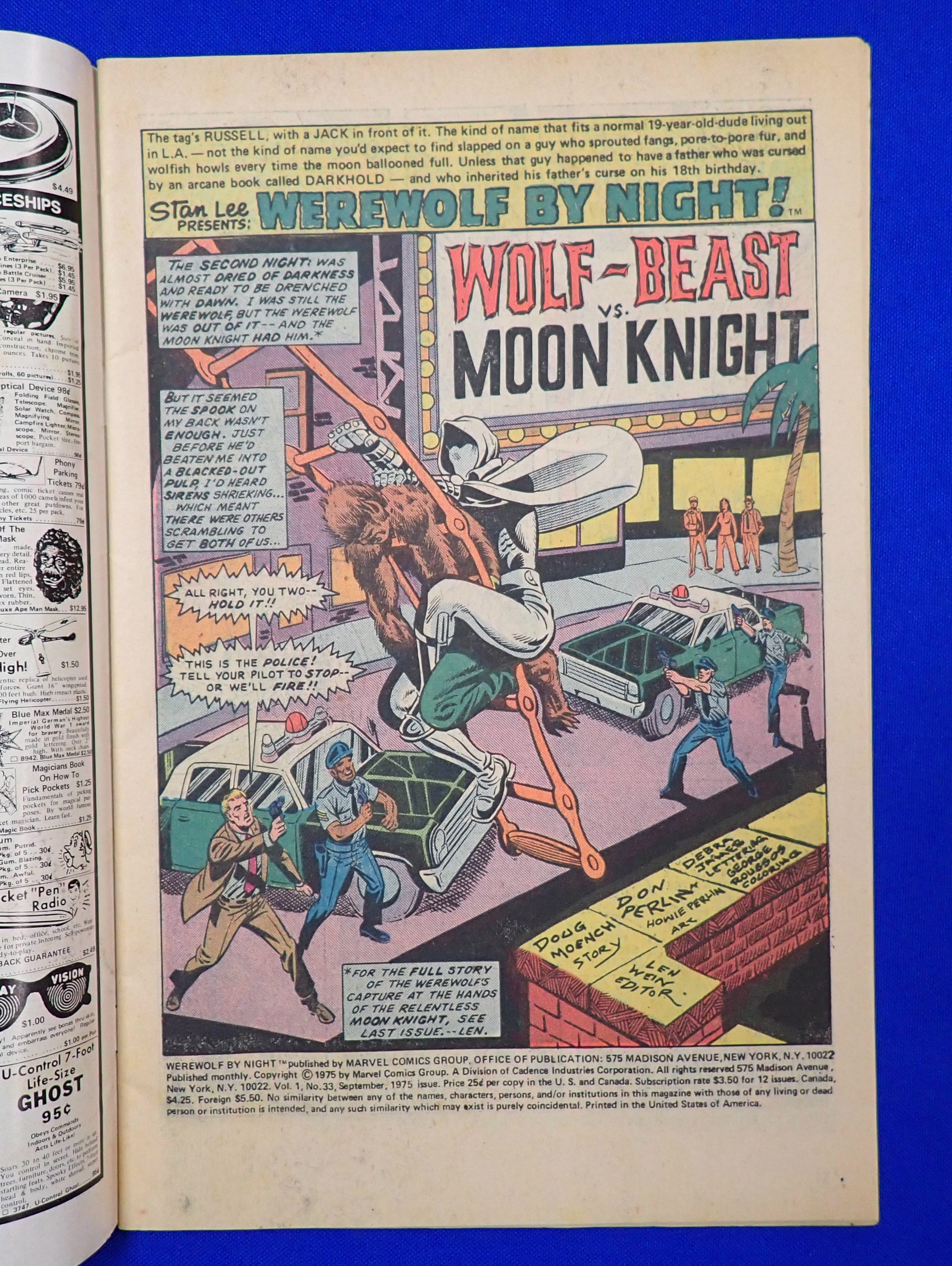 Werewolf by Night #33 (1975) - VG/FN (5.0) - 2nd Moon Knight