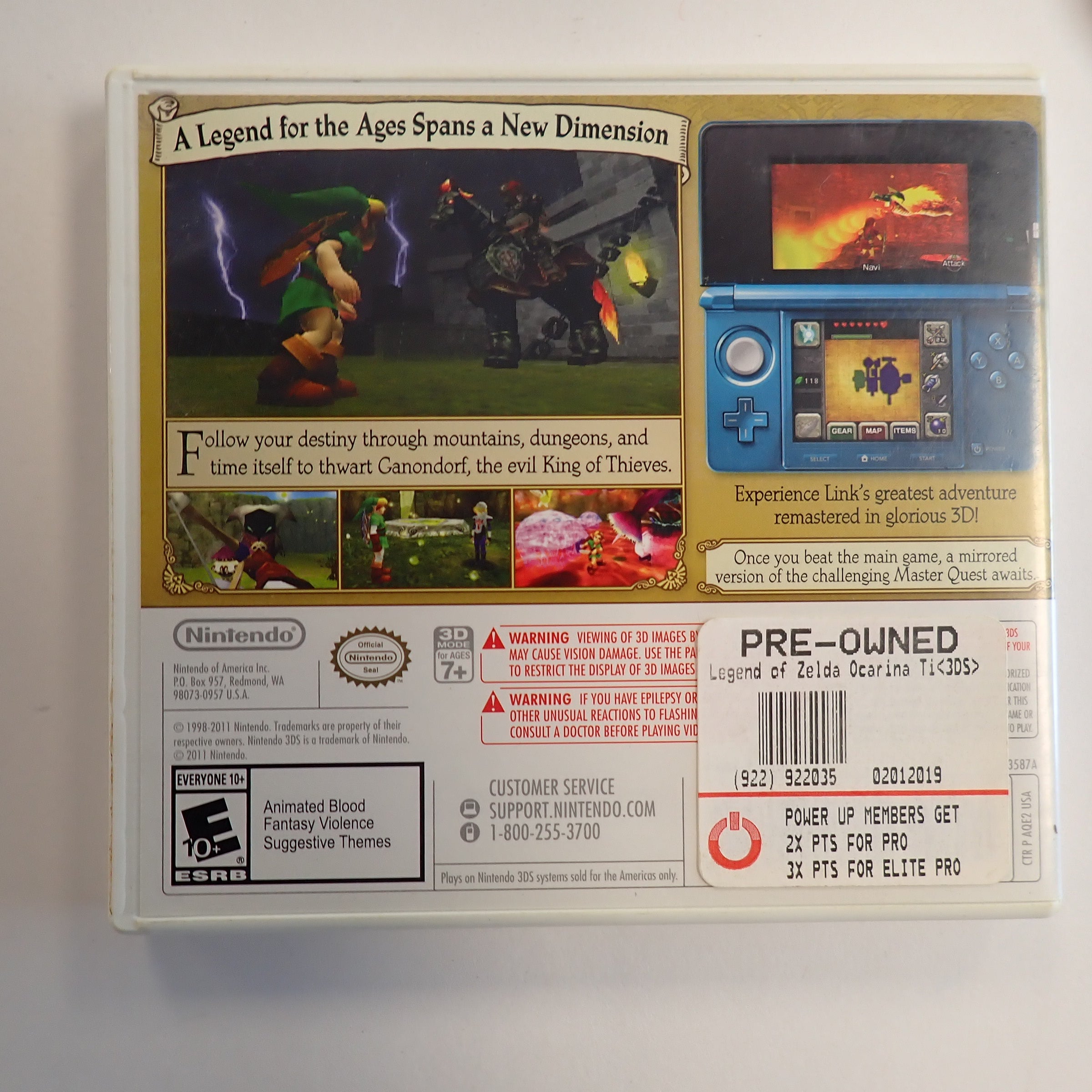 The Legend of Zelda Ocarina of Time 3D (Nintendo Selects) - 3DS