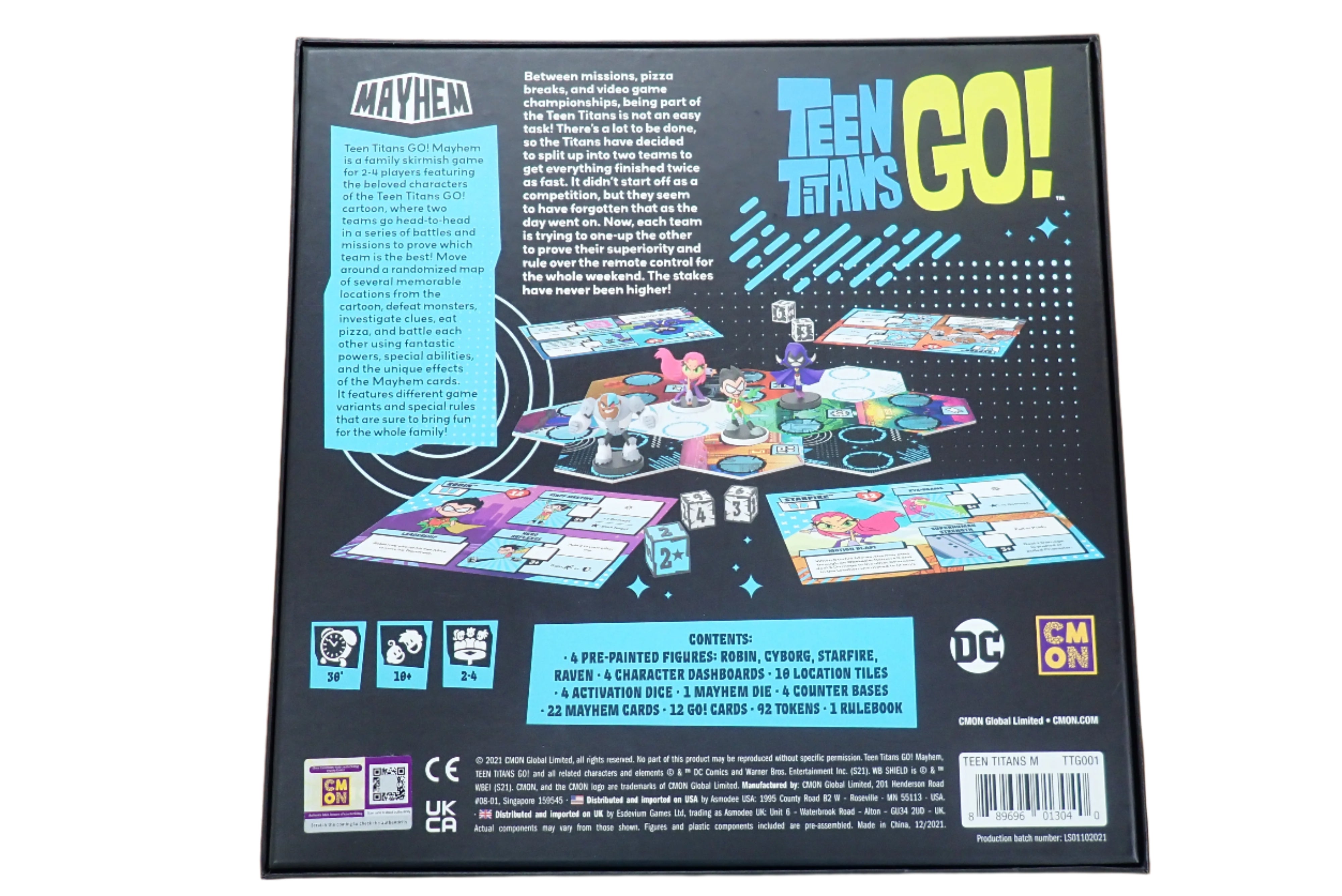 Teen Titans Go Mayhem & Extras Box - USED