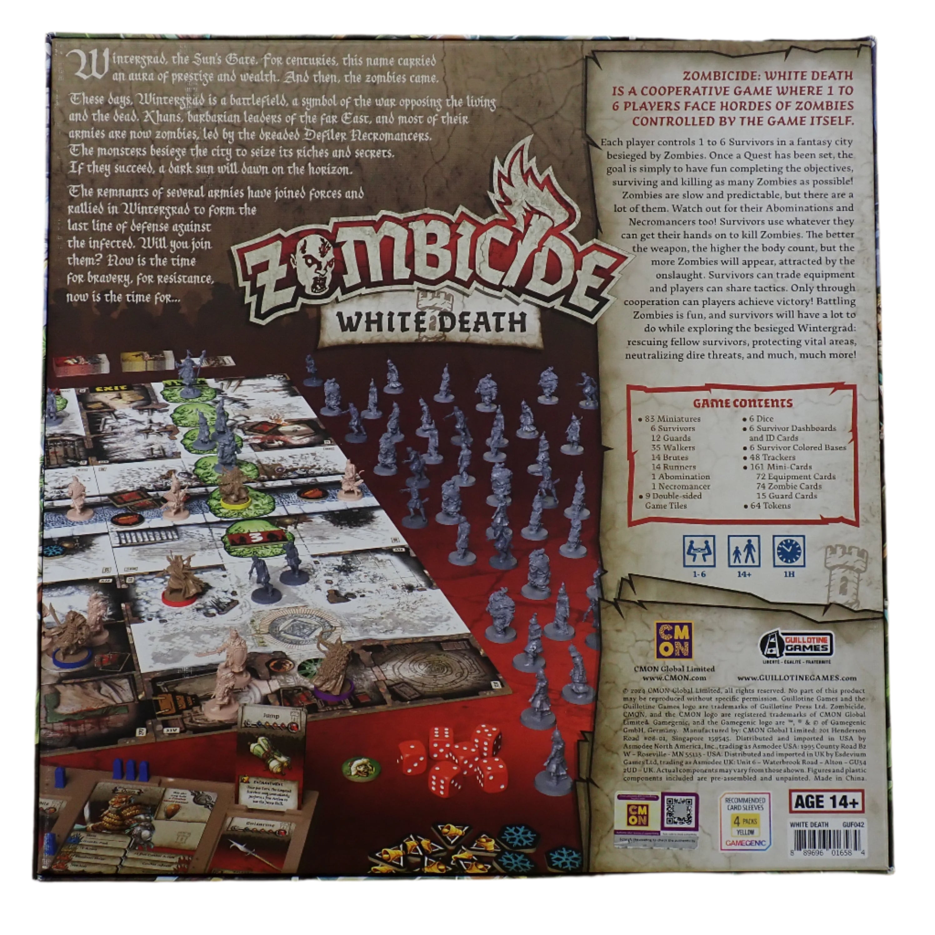 Zombicide White Death & Frozen Fortress Bundle UNPLAYED