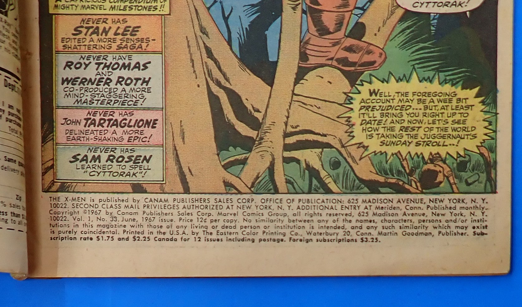 X-Men #33 (1967) - FR (1.0) - British Pence Edition