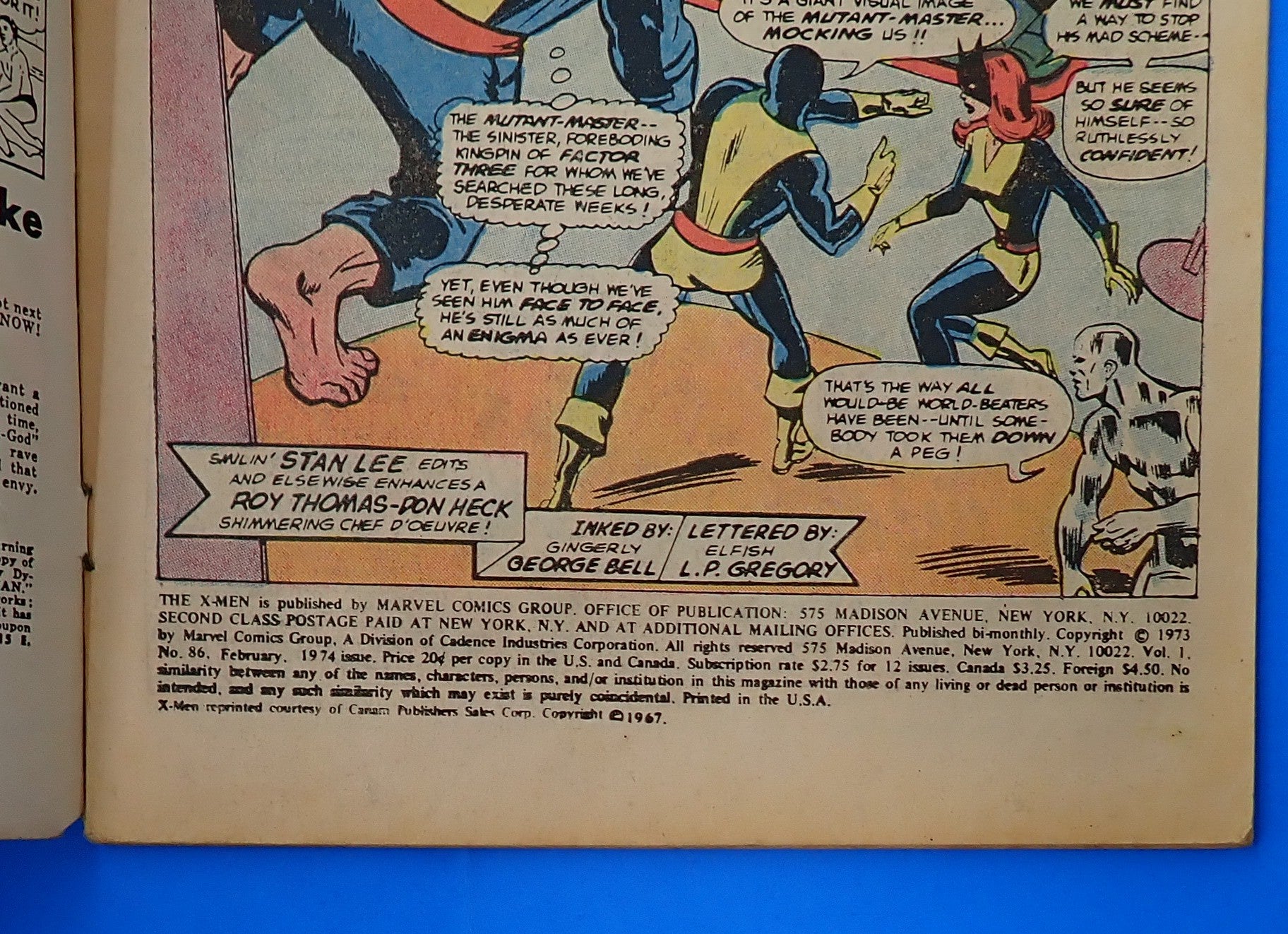 X-Men #86 (1973) - GD (2.0) - British Pence Edition