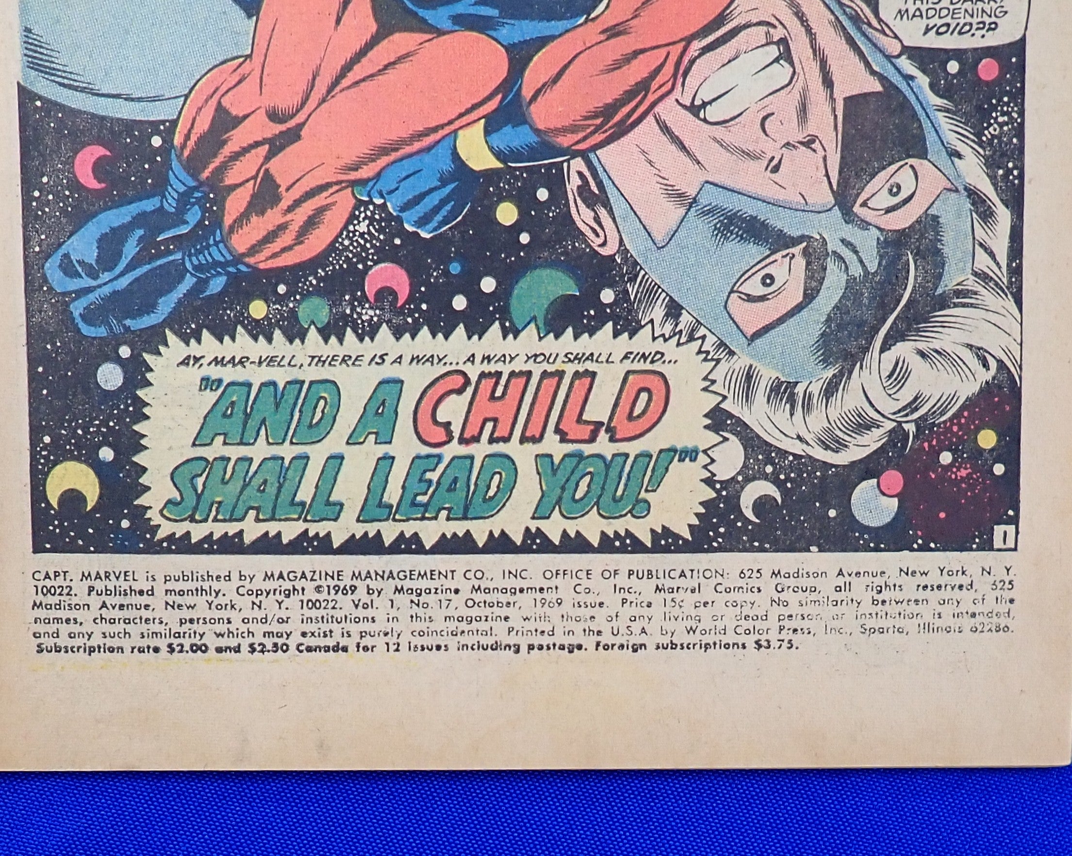 Captain Marvel #17 (1969) - FN (6.0) - 1st Cover App. of New Suit