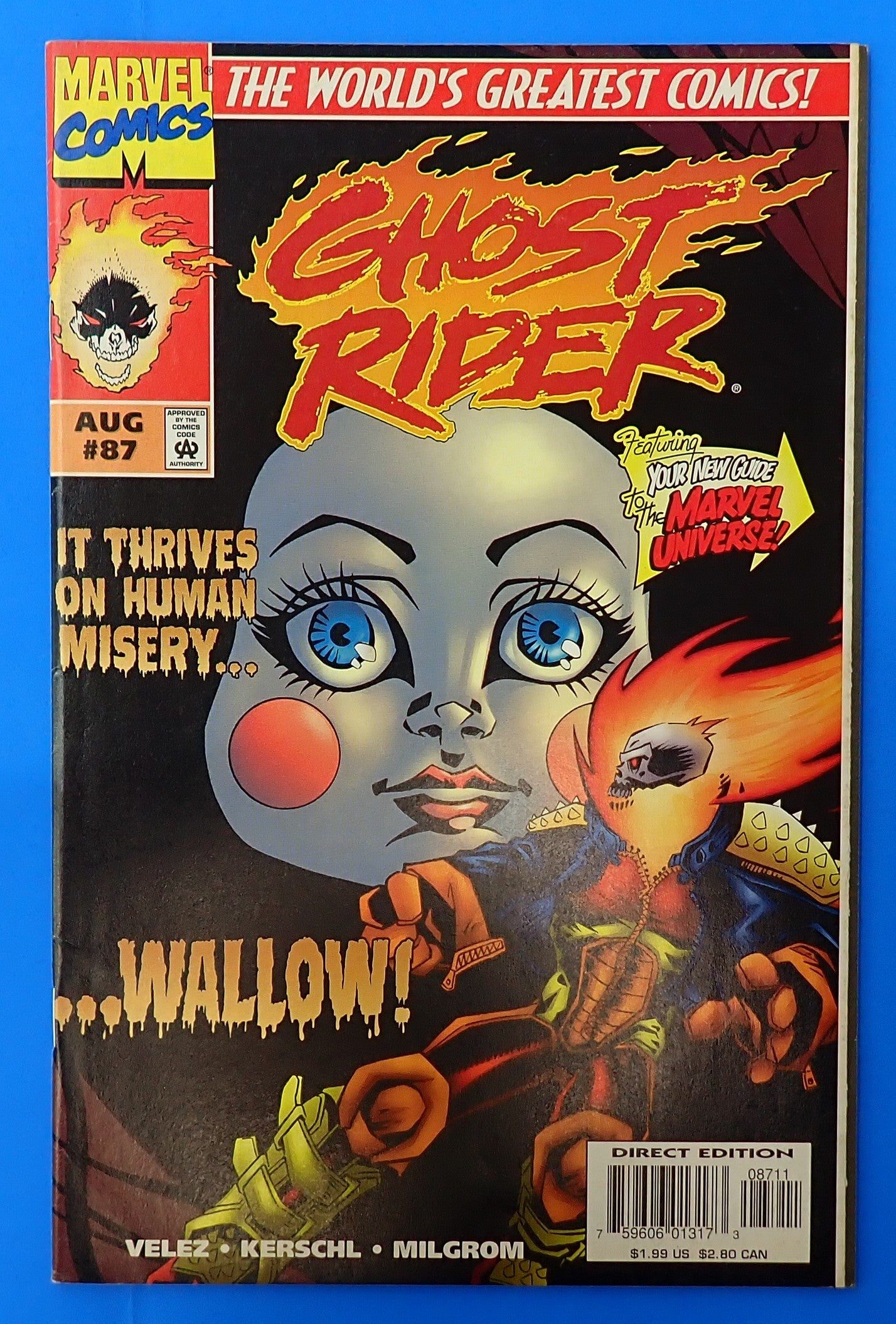Ghost Rider #87 (1997) - VF+ (8.5) - 1st App. Wallow