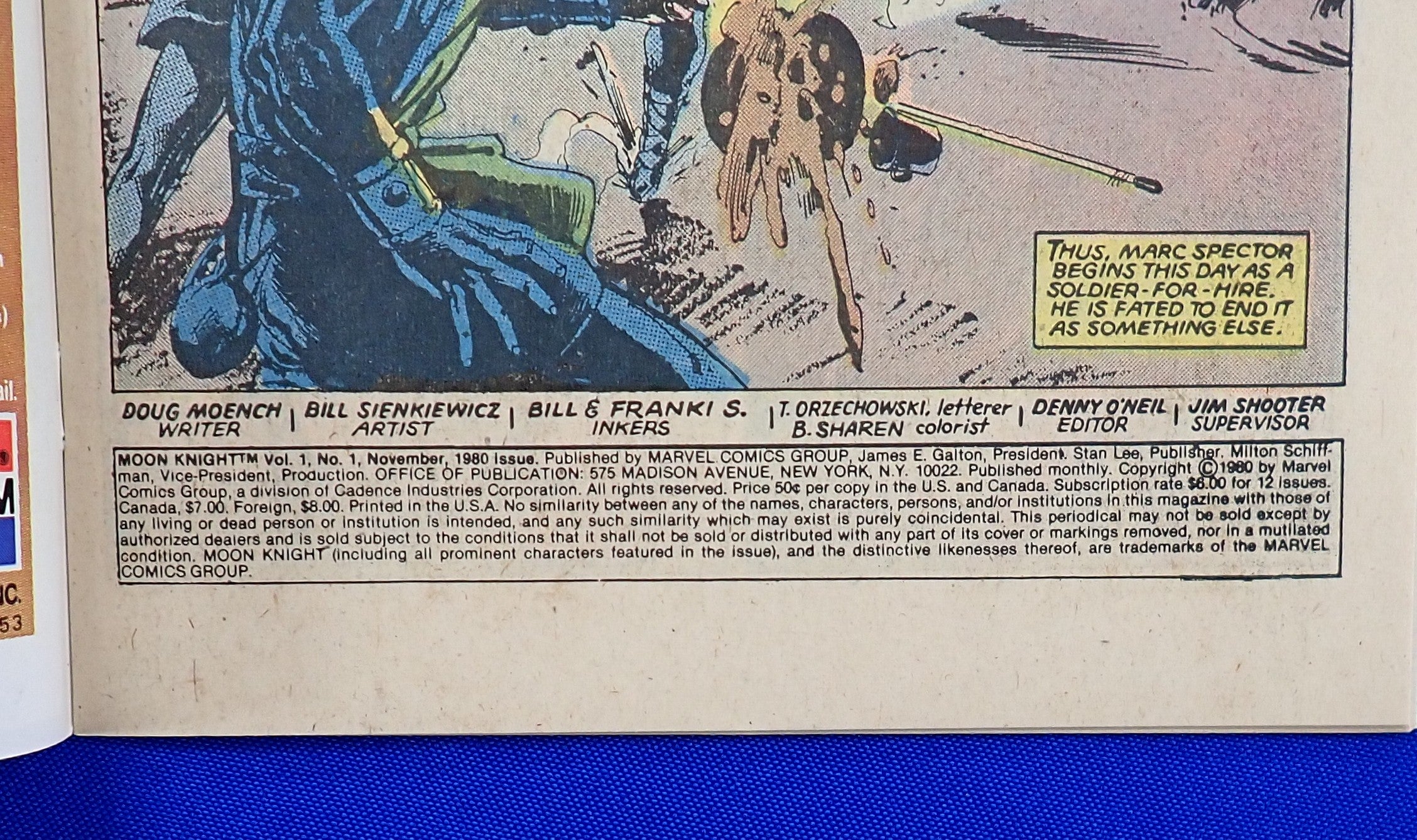 Moon Knight #1 (1980) - NM- (9.2) - 1st Solo Ongoing Series