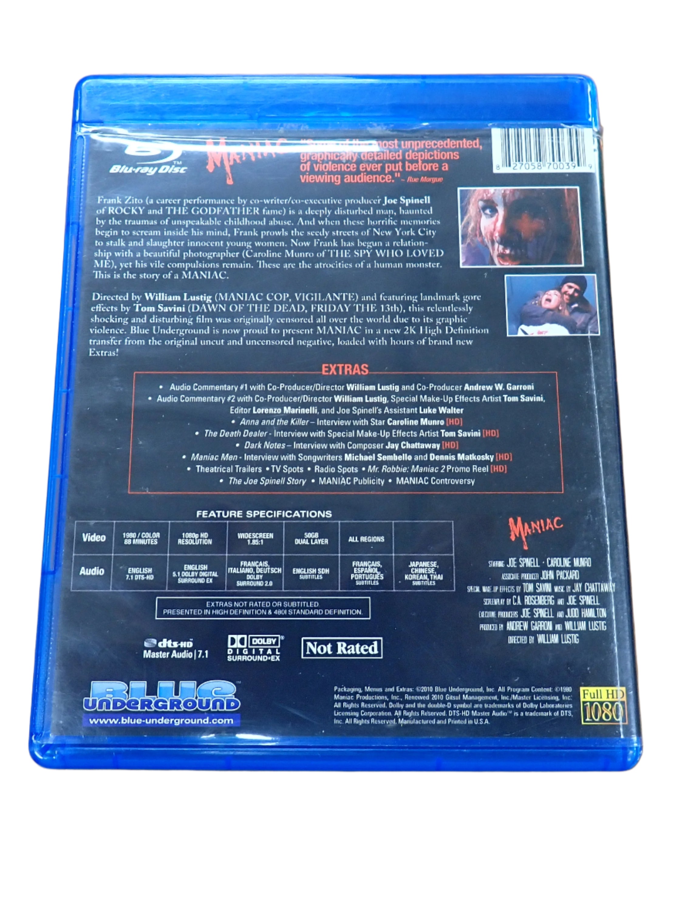 Maniac 30th Anniversary Edition - Blu-Ray